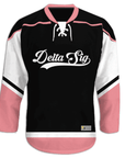 Delta Sigma Phi - Black Pink - Hockey Jersey