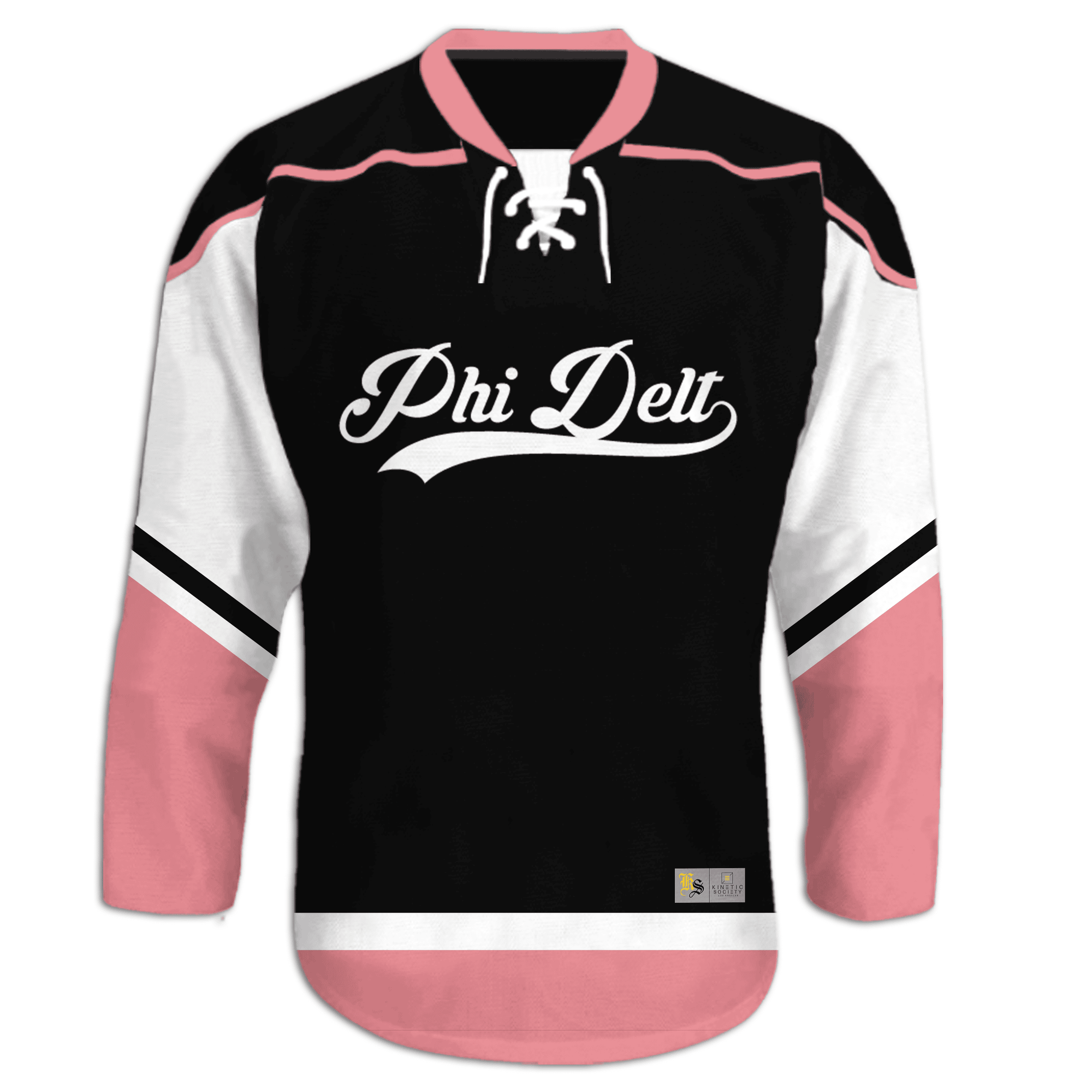 Phi Delta Theta - Black Pink - Hockey Jersey