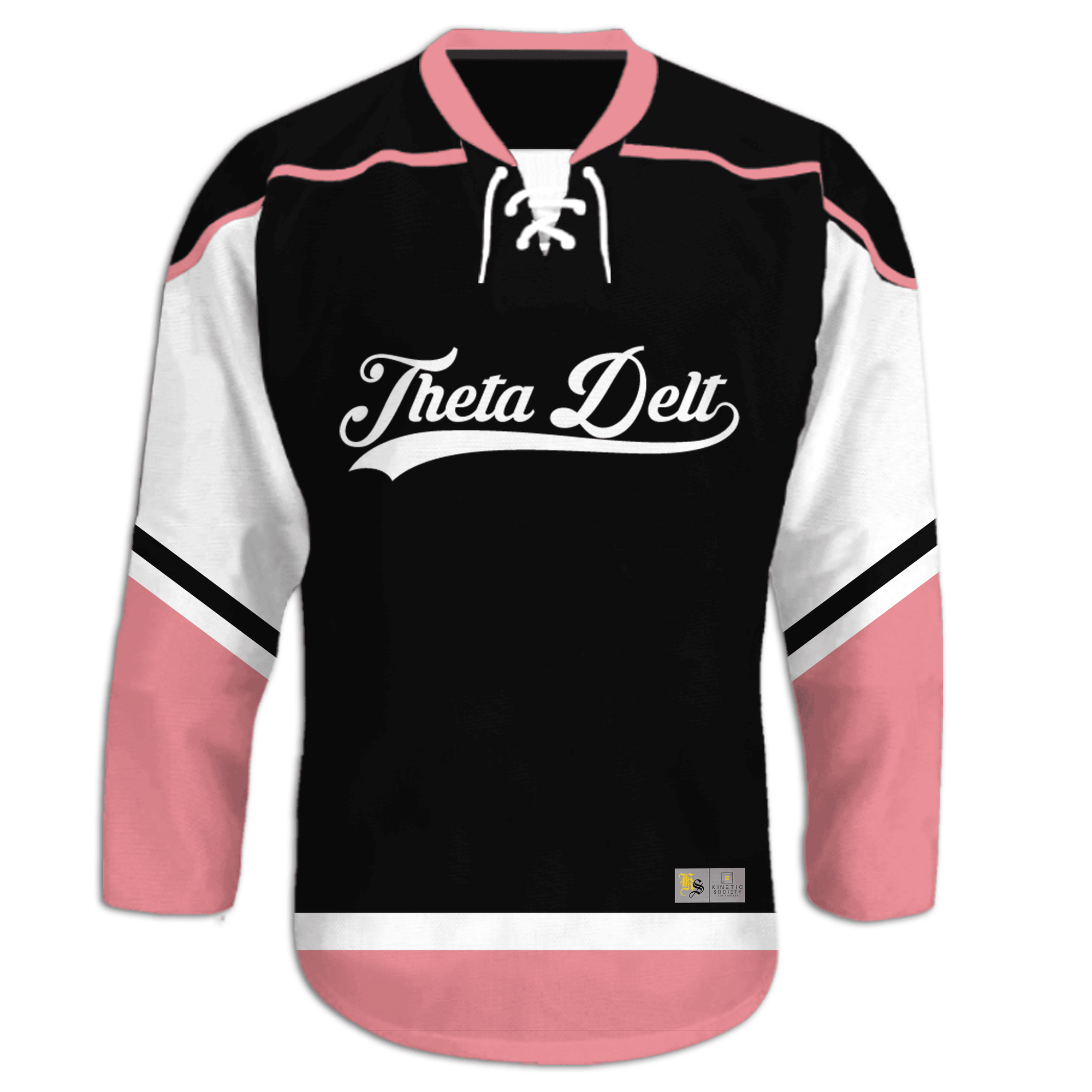 Theta Delta Chi - Black Pink - Hockey Jersey