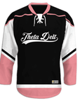 Theta Delta Chi - Black Pink - Hockey Jersey
