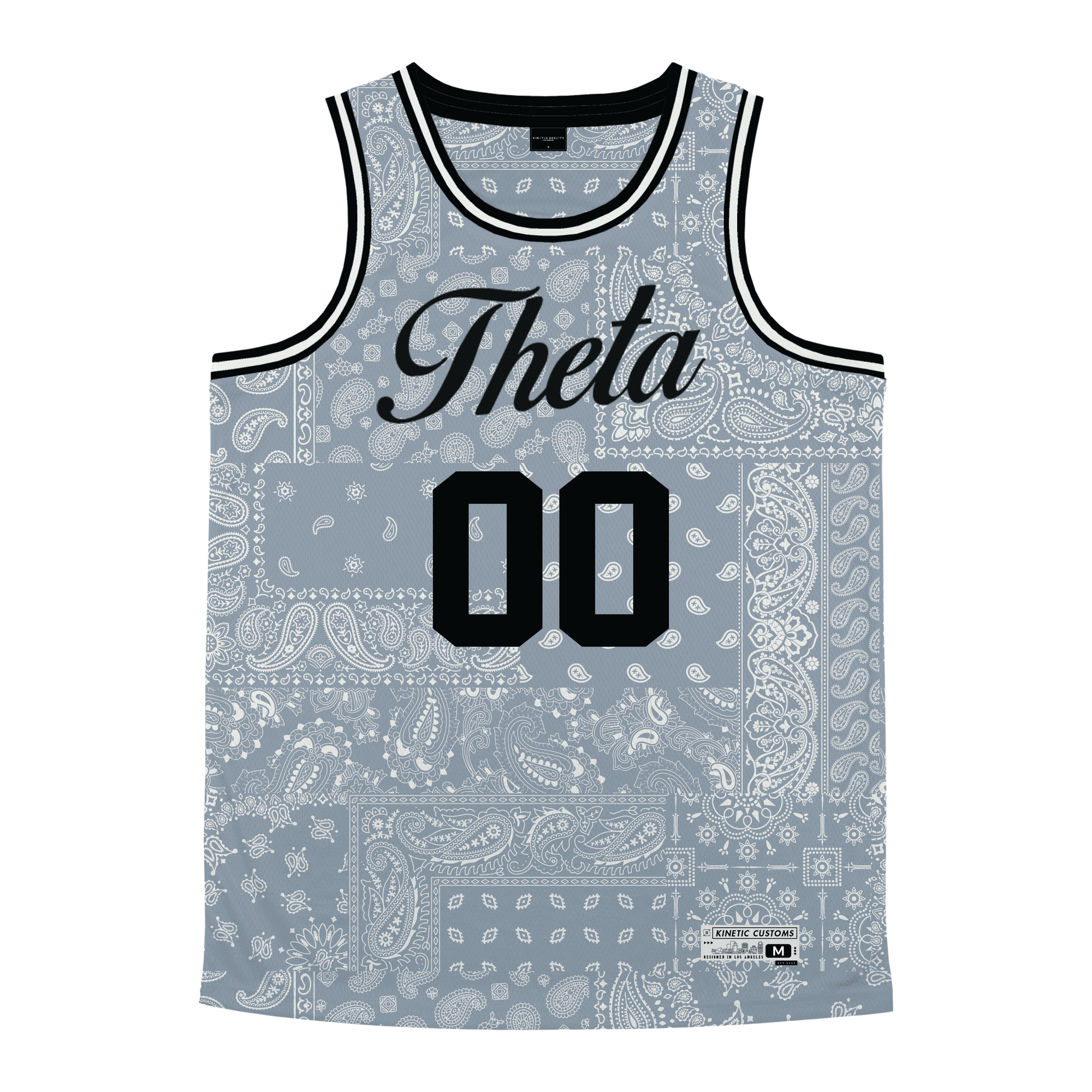 Kappa Alpha Theta - Slate Bandana - Basketball Jersey