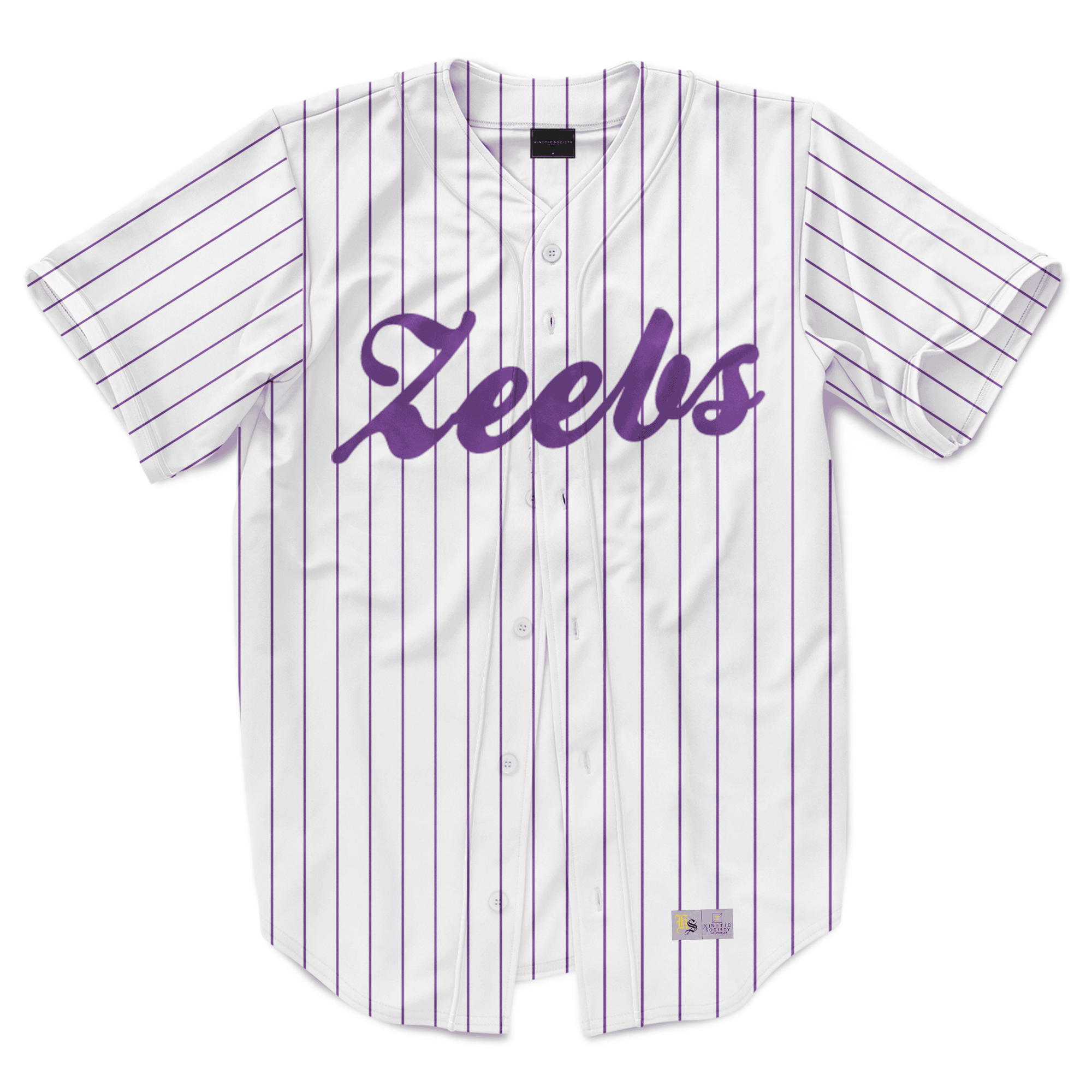 Zeta Beta Tau - Purple Pinstipe - Baseball Jersey