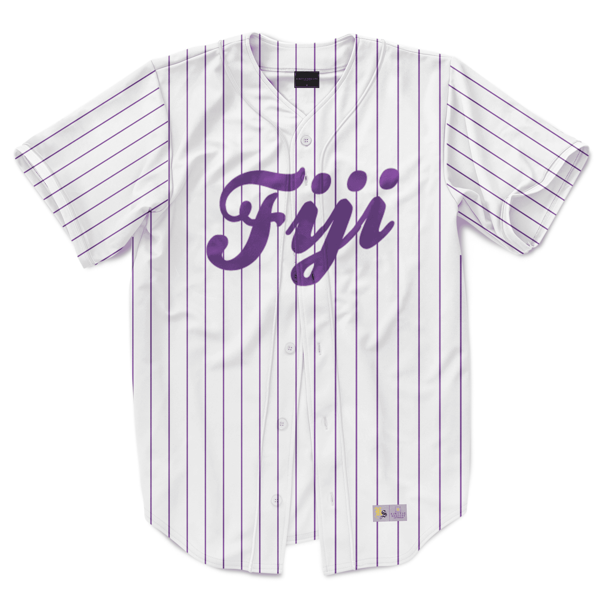 Phi Gamma Delta - Purple Pinstipe - Baseball Jersey
