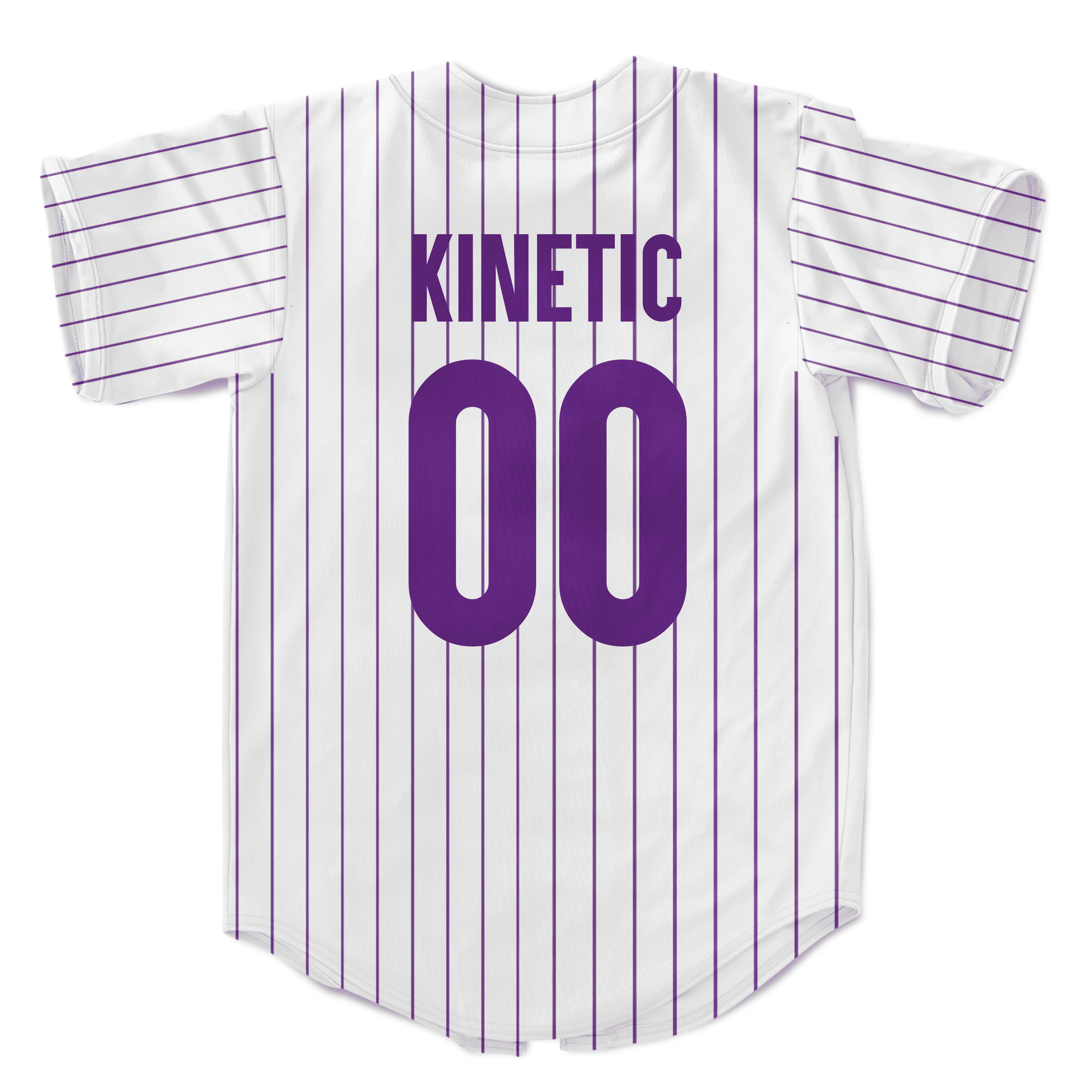 Theta Xi - Purple Pinstipe - Baseball Jersey