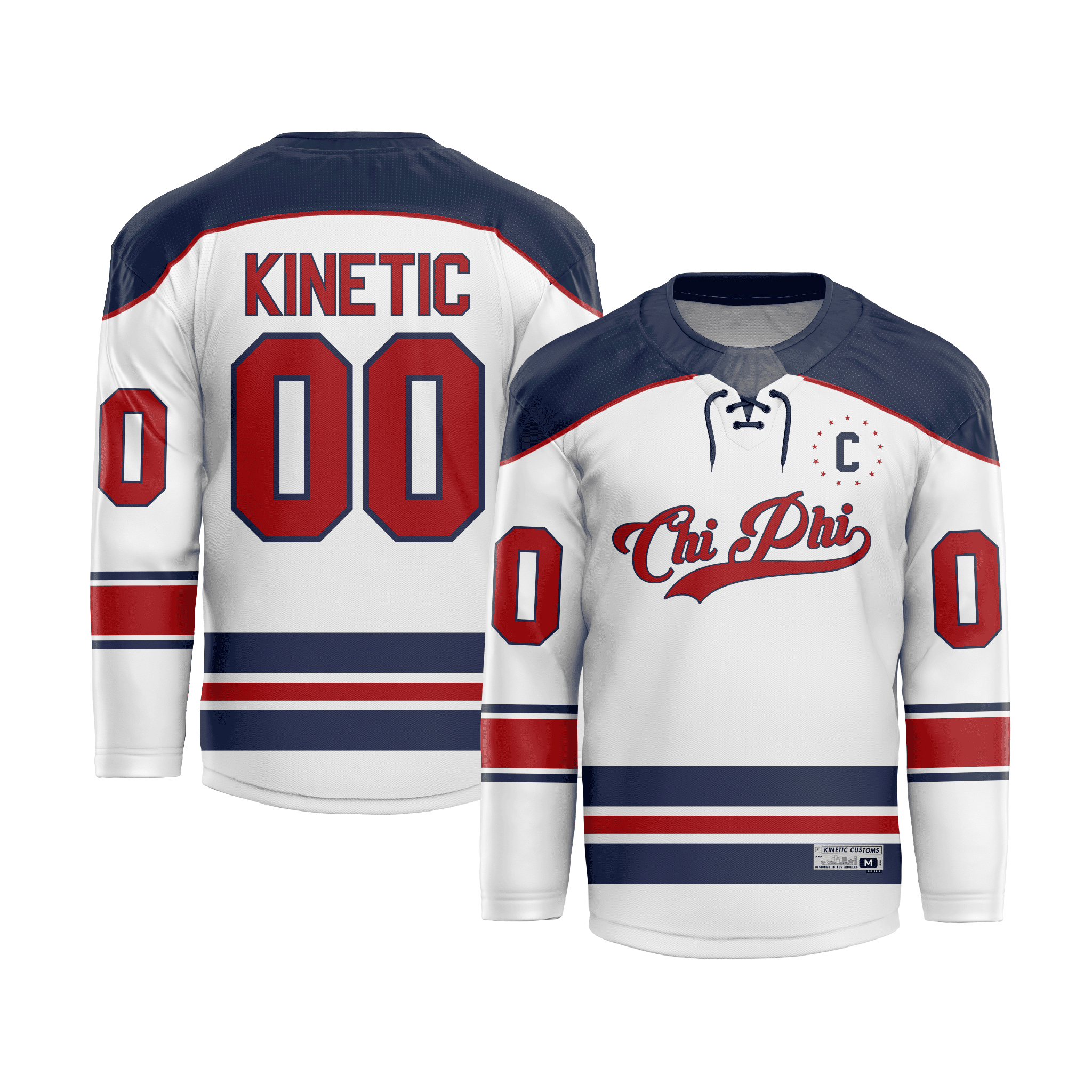 Chi Phi - Captain Hockey Jersey – Kinetic Society LLC
