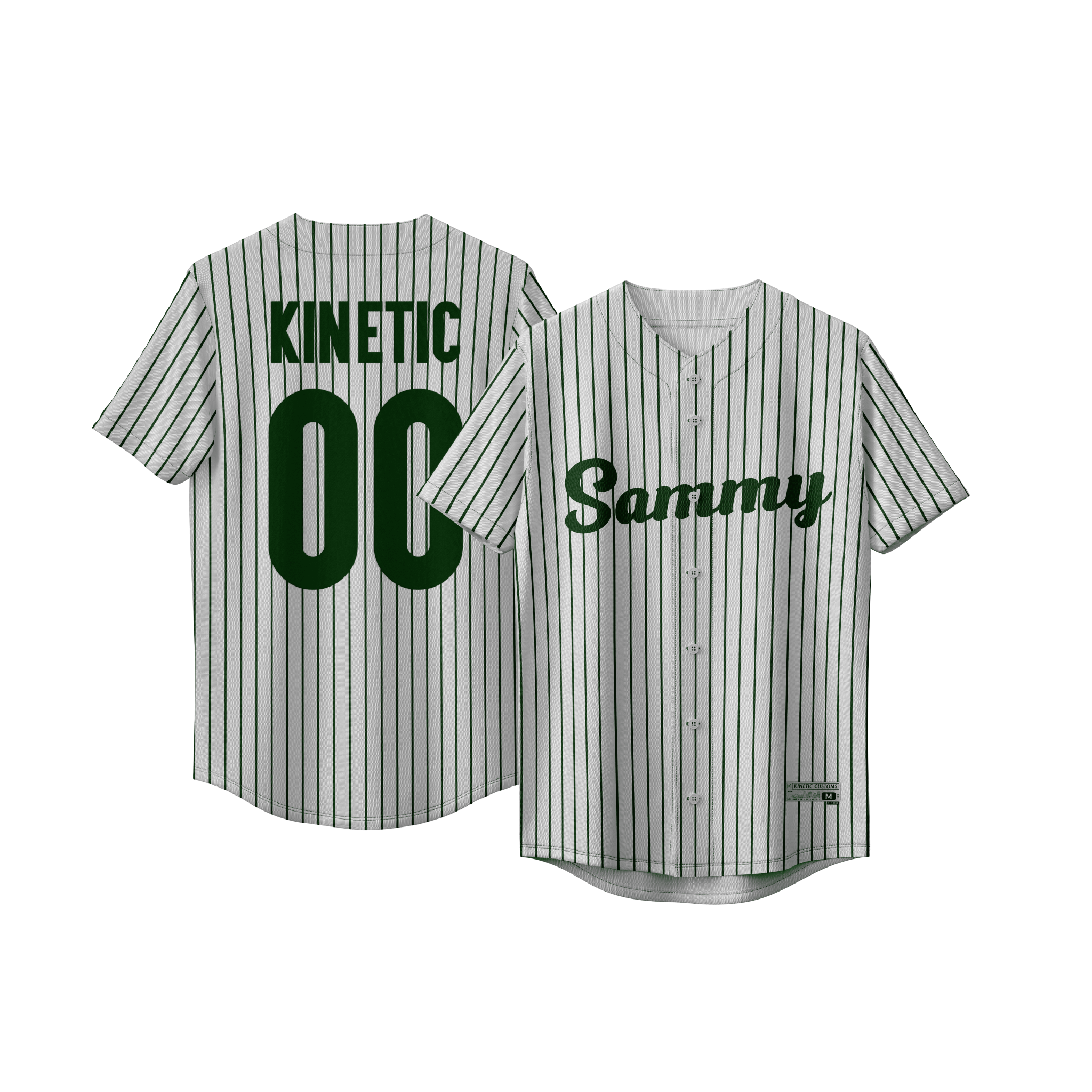 Sigma Alpha Mu - Green Pinstripe Baseball Jersey – Kinetic Society LLC