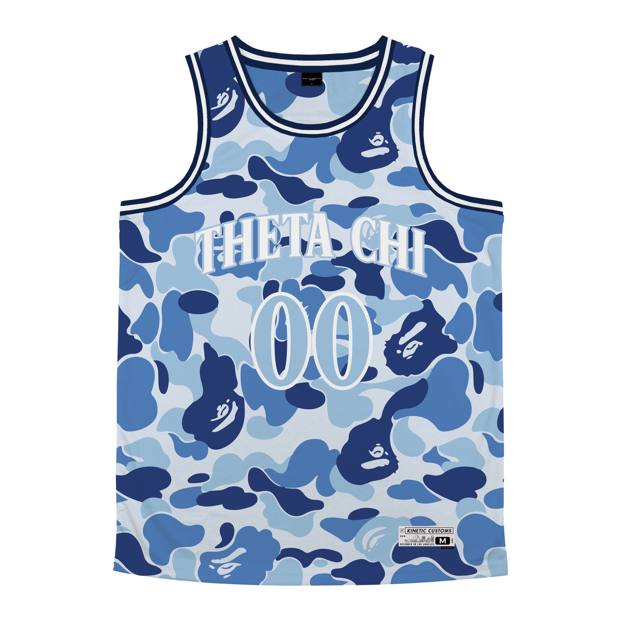Theta Chi - Blue Camo Basketball Jersey