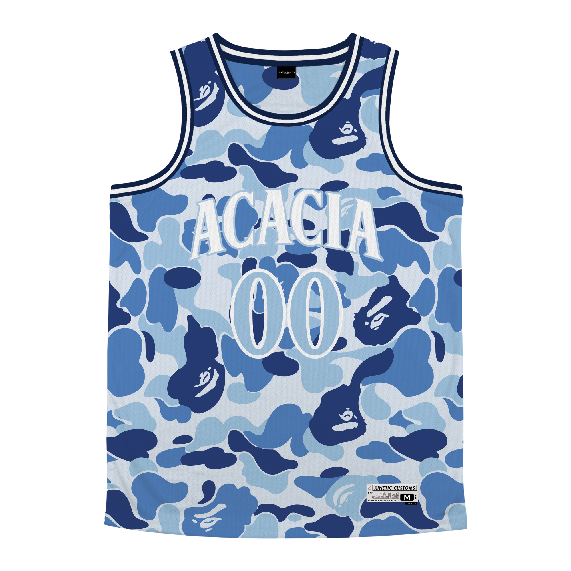 Acacia - Blue Camo Basketball Jersey