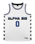 Alpha Sigma Phi - Black Star Basketball Jersey