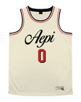 Alpha Epsilon Pi - VIntage Cream Basketball Jersey