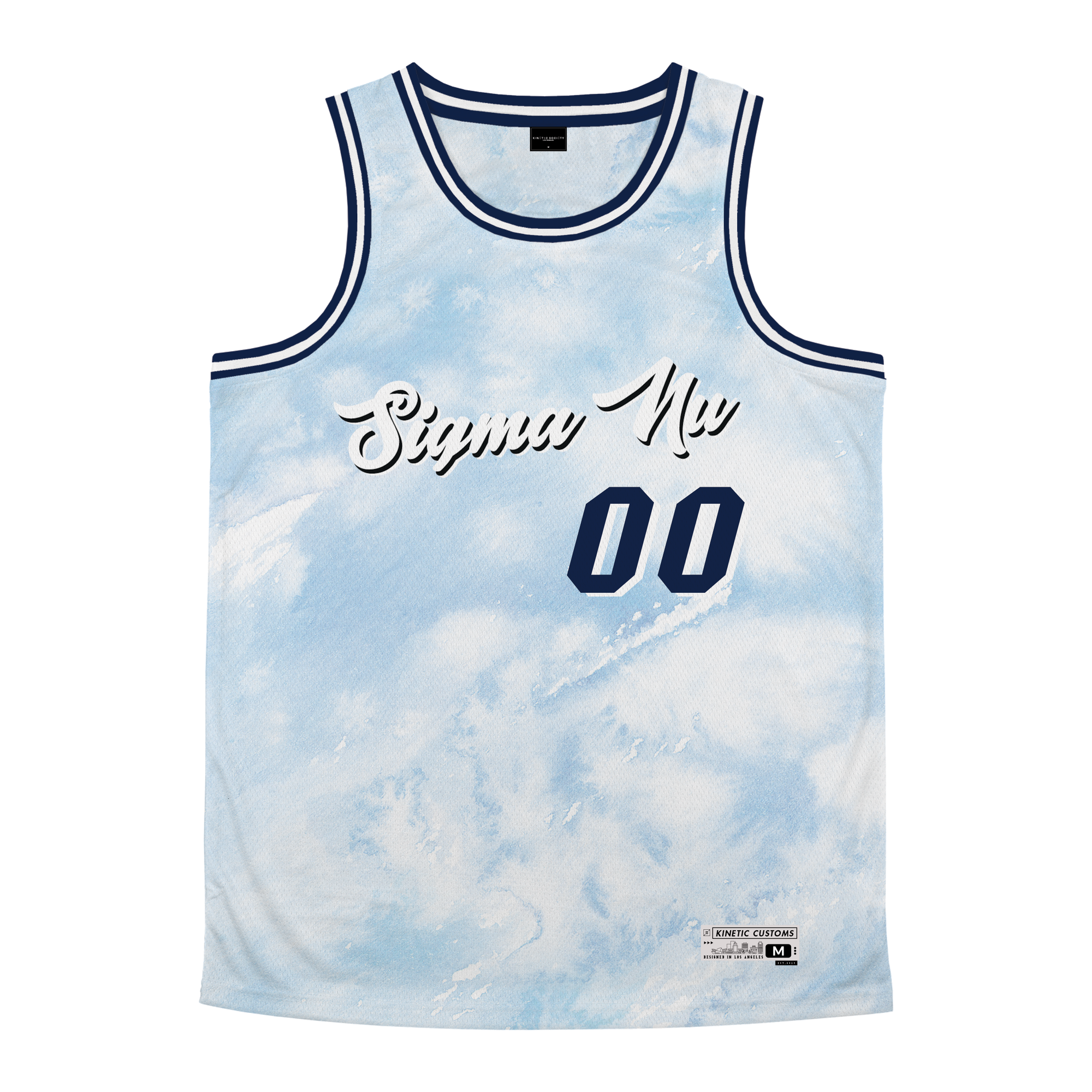 Sigma Nu - Blue Sky Basketball Jersey