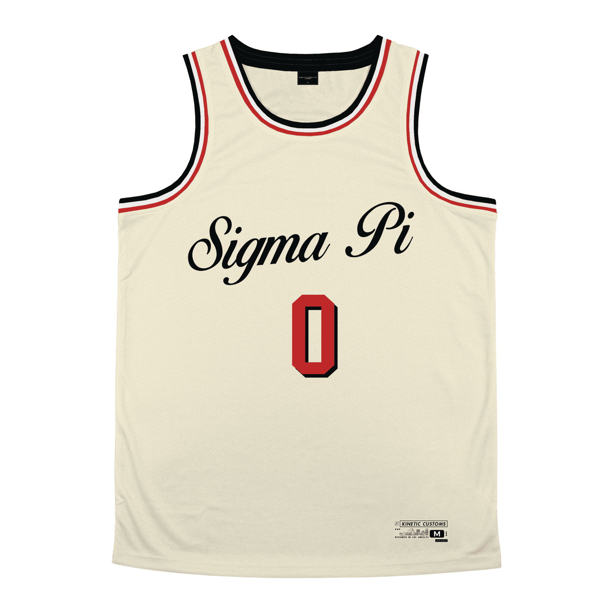 Sigma Pi - VIntage Cream Basketball Jersey