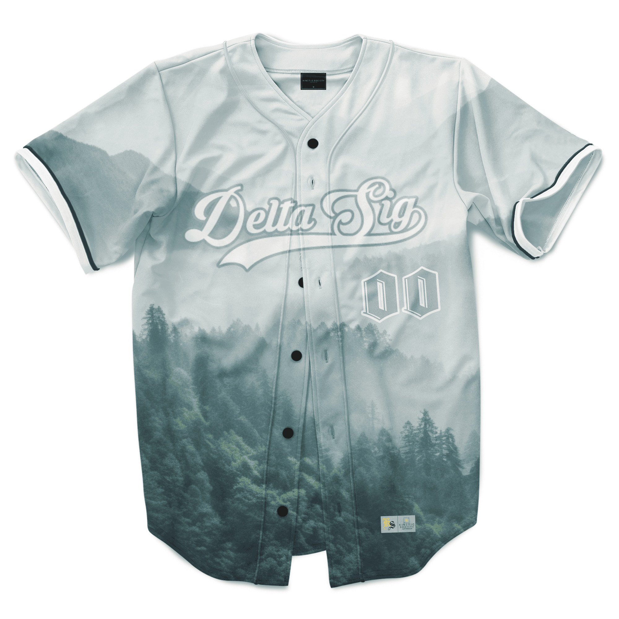 Delta Sigma Phi - Forest Baseball Jersey