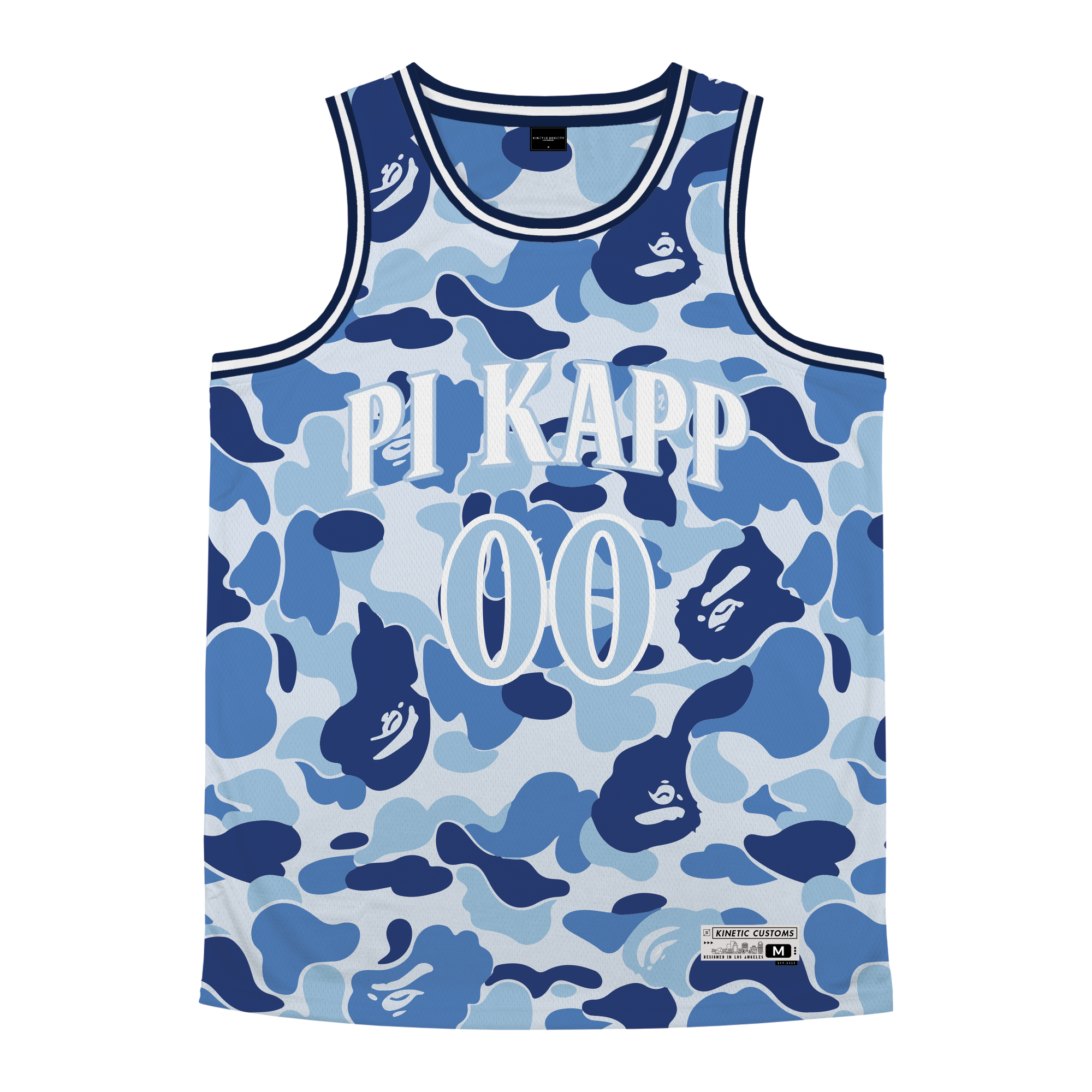 Pi Kappa Phi - Blue Camo Basketball Jersey