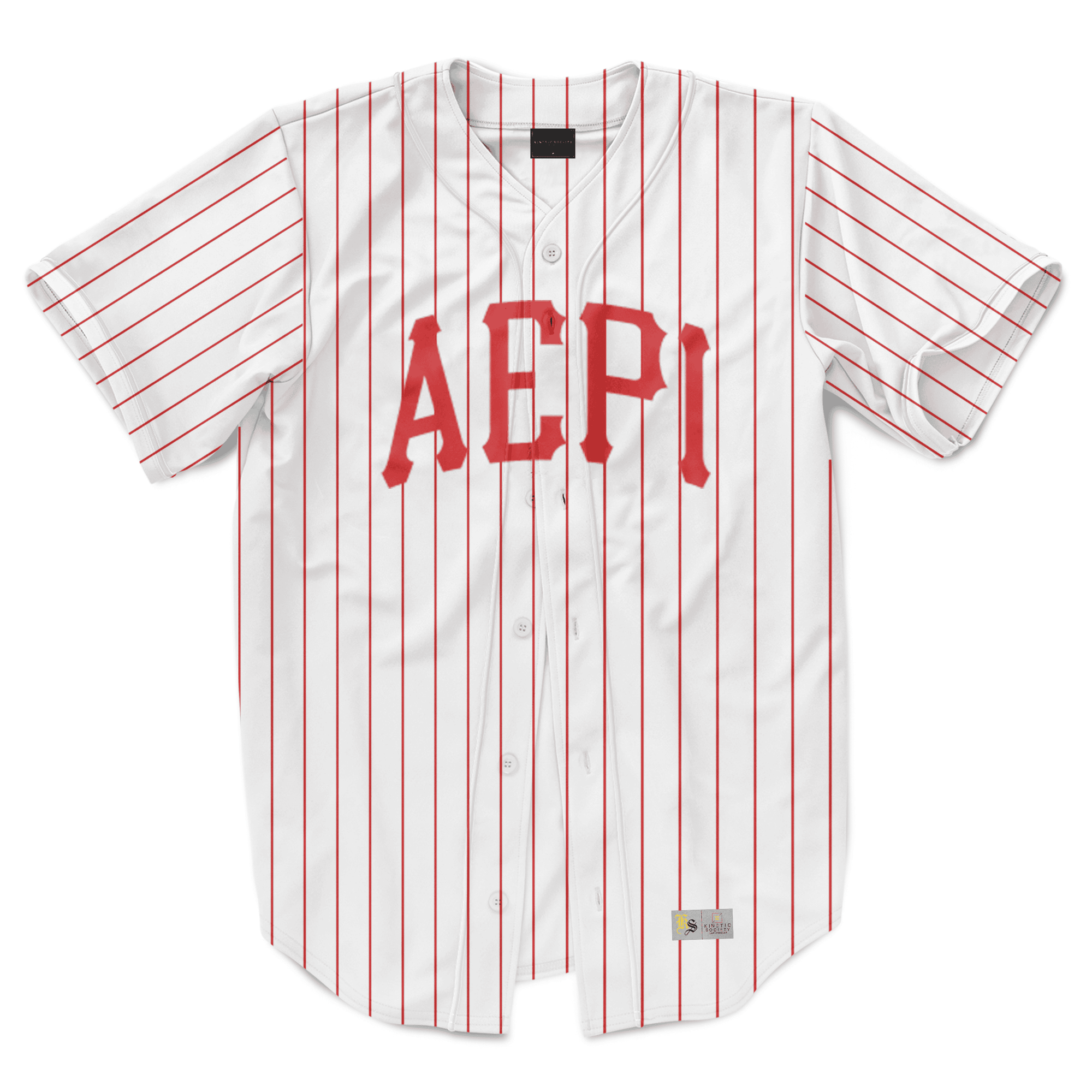 Alpha Epsilon Pi - Red Pinstripe Baseball Jersey