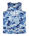 Sigma Alpha Epsilon - Blue Camo Basketball Jersey