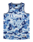 Lambda Phi Epsilon - Blue Camo Basketball Jersey