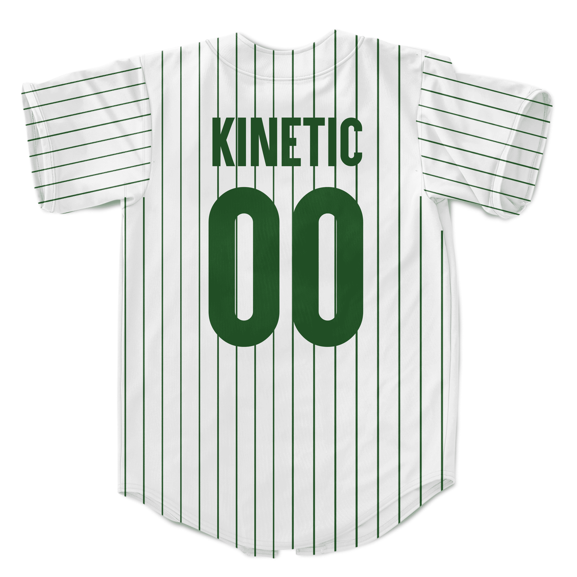 Phi Kappa Tau - Green Pinstripe Baseball Jersey