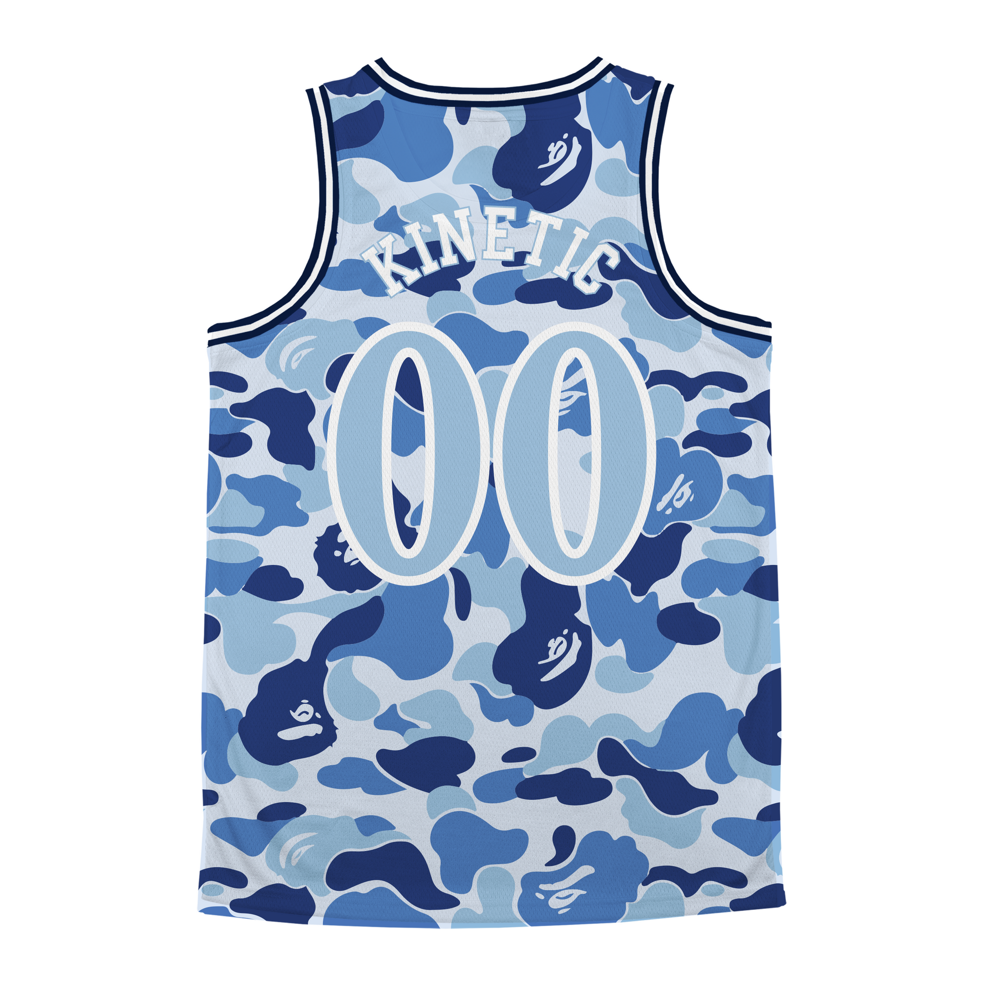 Kappa Delta Rho - Blue Camo Basketball Jersey