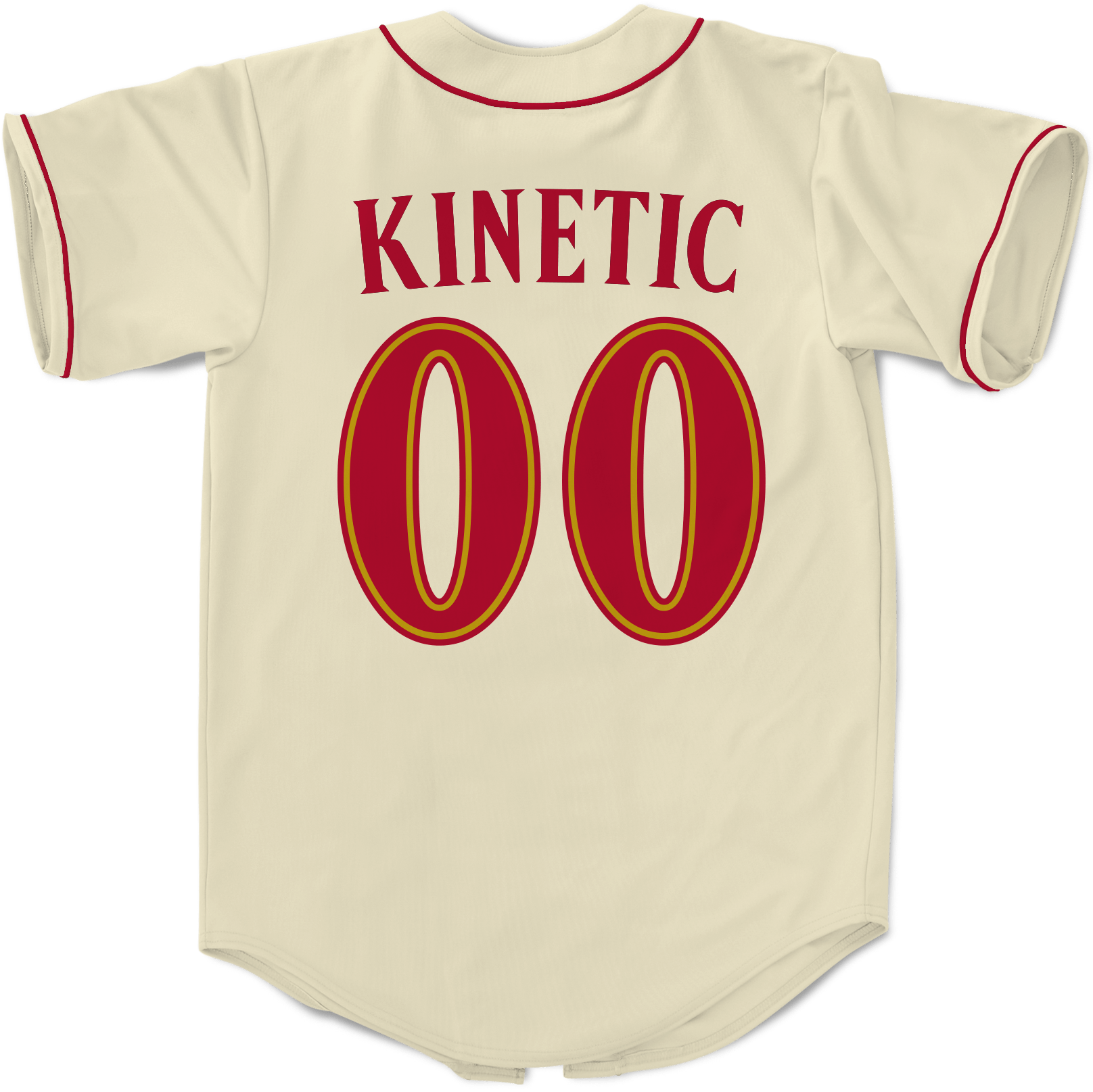 Kappa Sigma - Cream Baseball Jersey Premium Baseball Kinetic Society LLC 