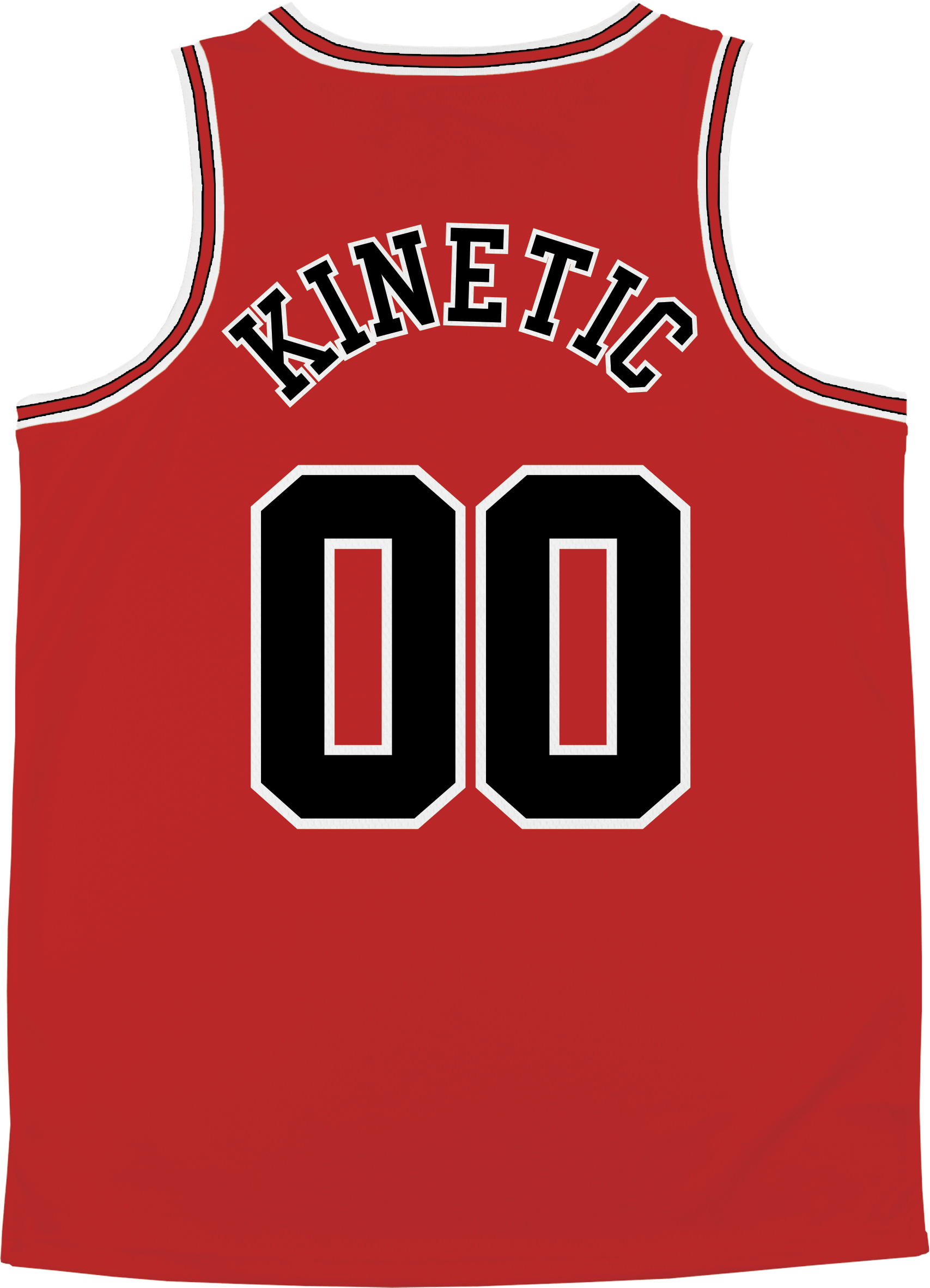 Kinetic ID - Big Red Basketball Jersey Premium Basketball Kinetic Society LLC 
