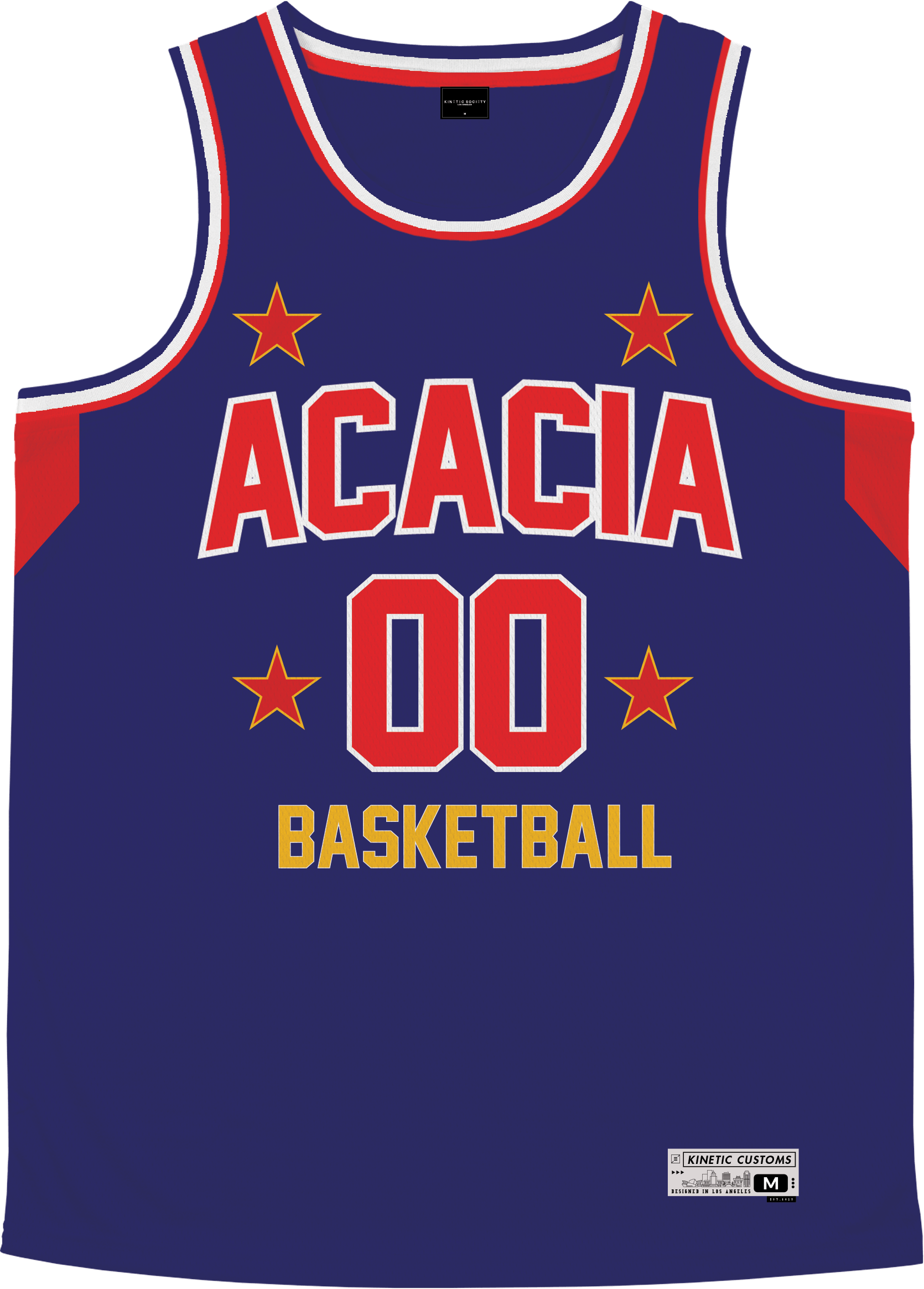 Acacia - Retro Ballers Basketball Jersey Premium Basketball Kinetic Society LLC 