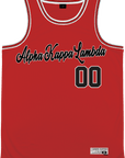 Alpha Kappa Lambda - Big Red Basketball Jersey Premium Basketball Kinetic Society LLC 
