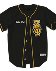 ZETA PSI - The Block Baseball Jersey Premium Baseball Kinetic Society LLC 
