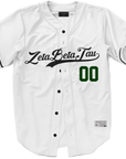 Zeta Beta Tau - Classic Ballpark Green Baseball Jersey