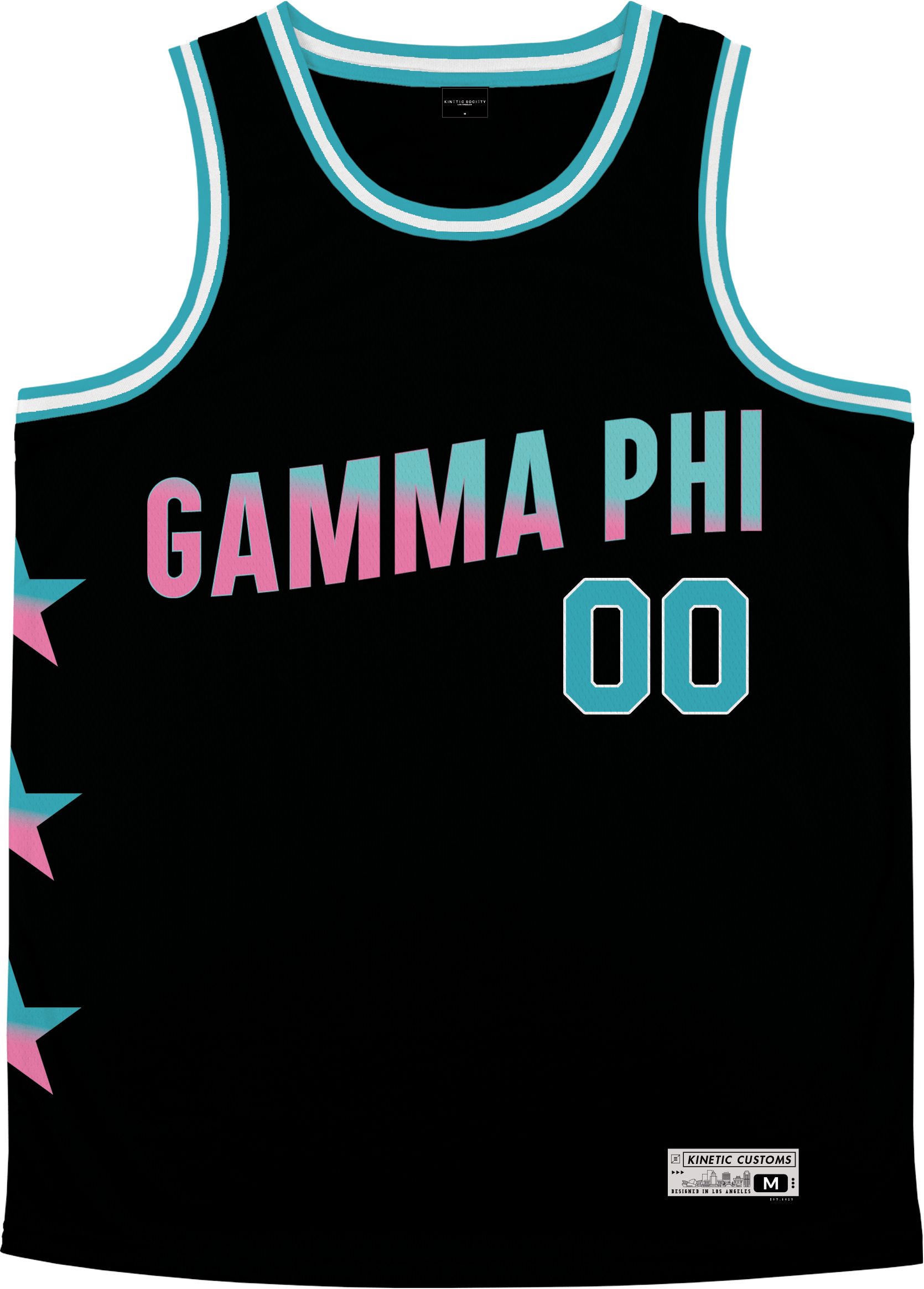 Gamma Phi Beta - Cotton Candy Basketball Jersey Premium Basketball Kinetic Society LLC 