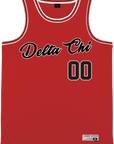Delta Chi - Big Red Basketball Jersey Premium Basketball Kinetic Society LLC 