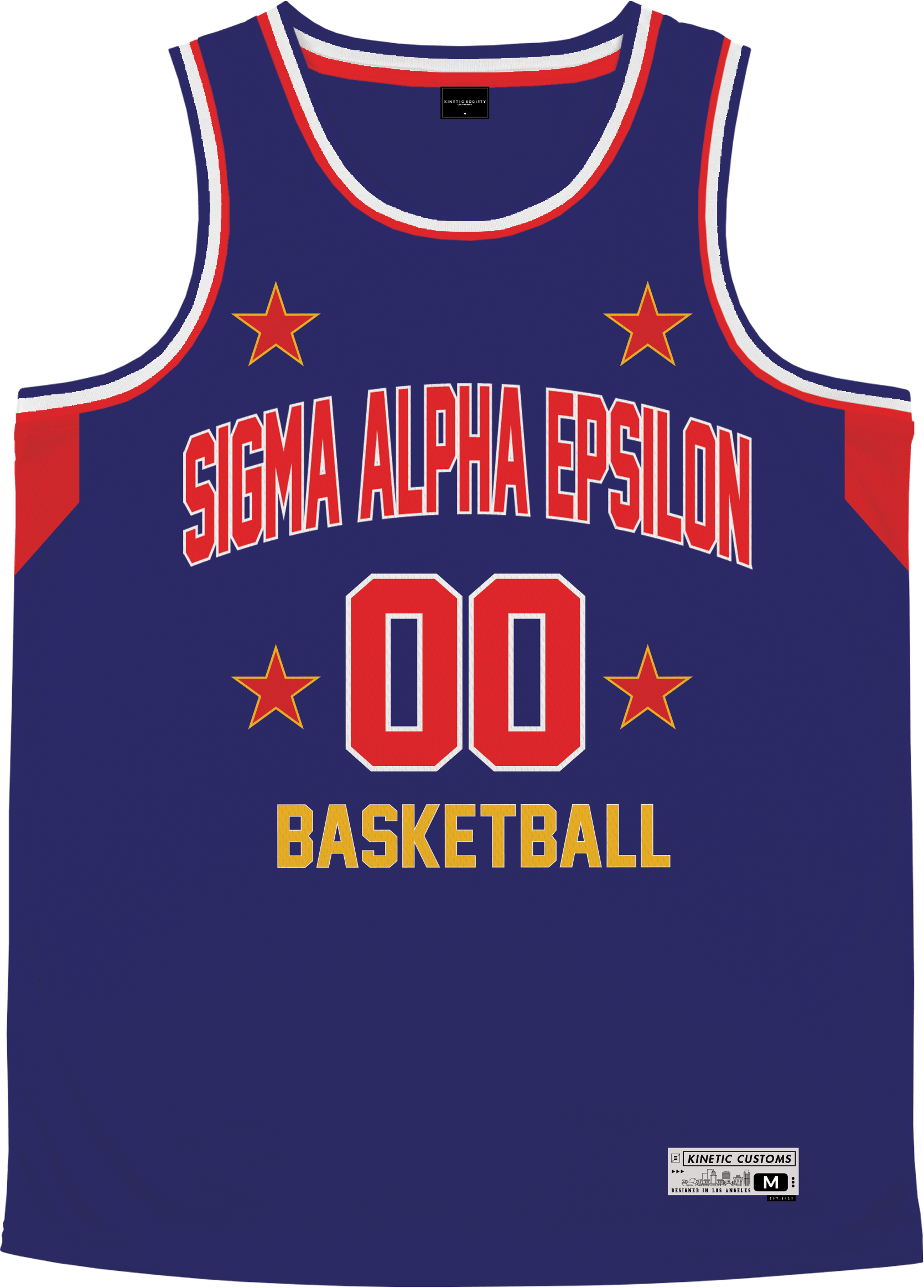 Sigma Alpha Epsilon - Retro Ballers Basketball Jersey - Kinetic Society