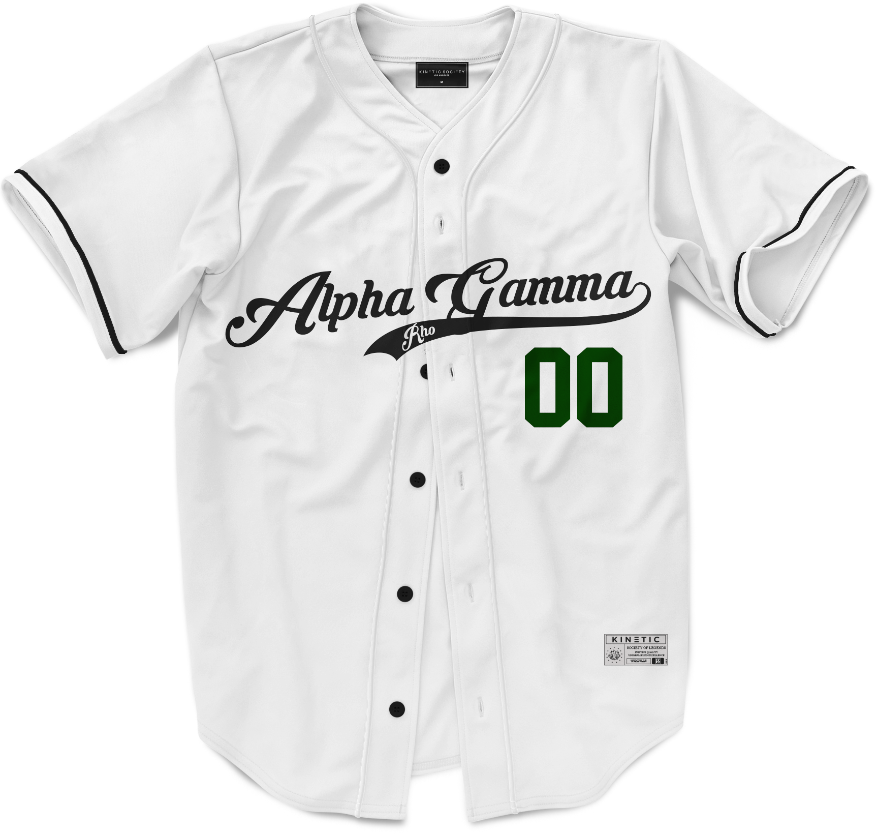 Alpha Gamma Rho - Classic Ballpark Green Baseball Jersey