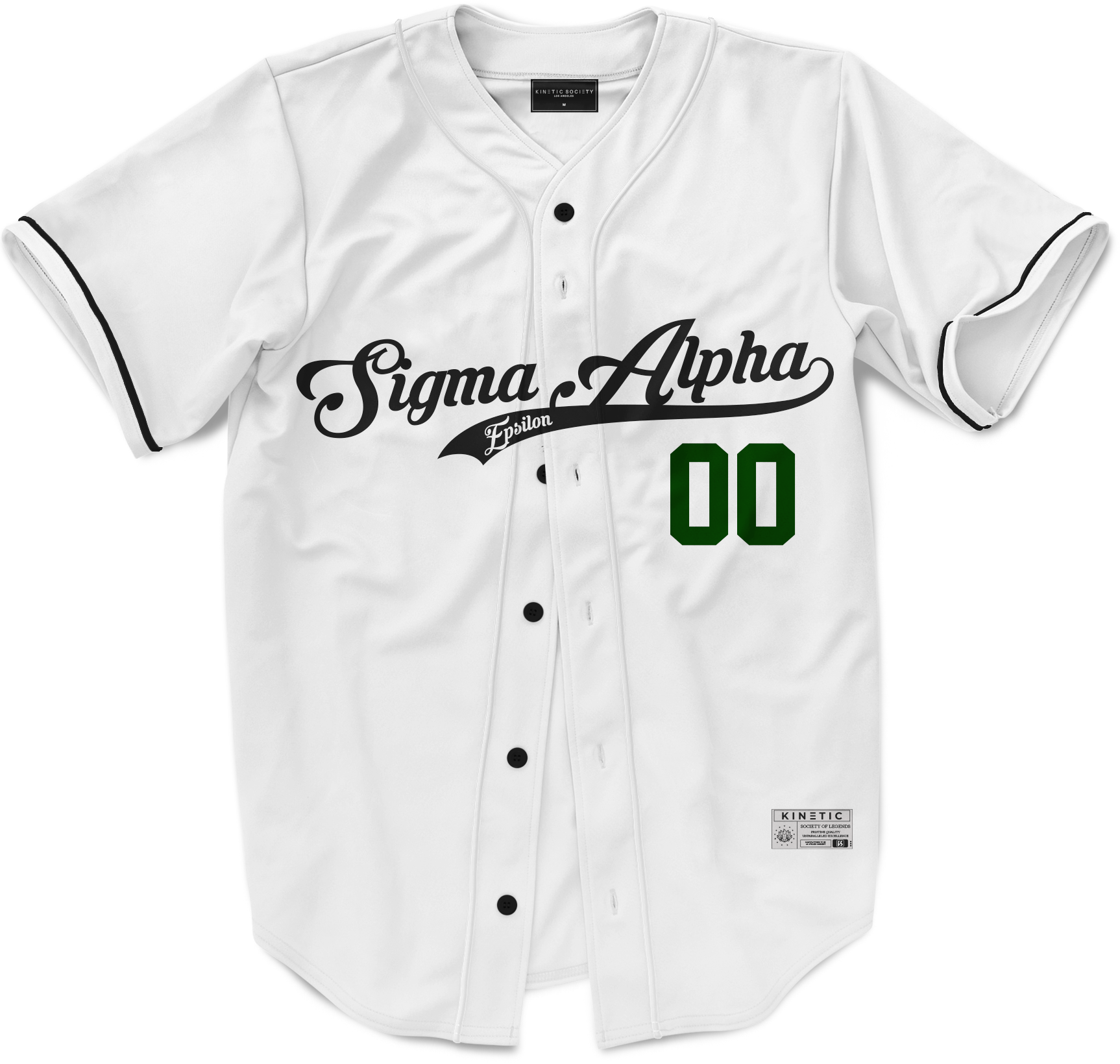 Sigma Alpha Epsilon - Classic Ballpark Green Baseball Jersey