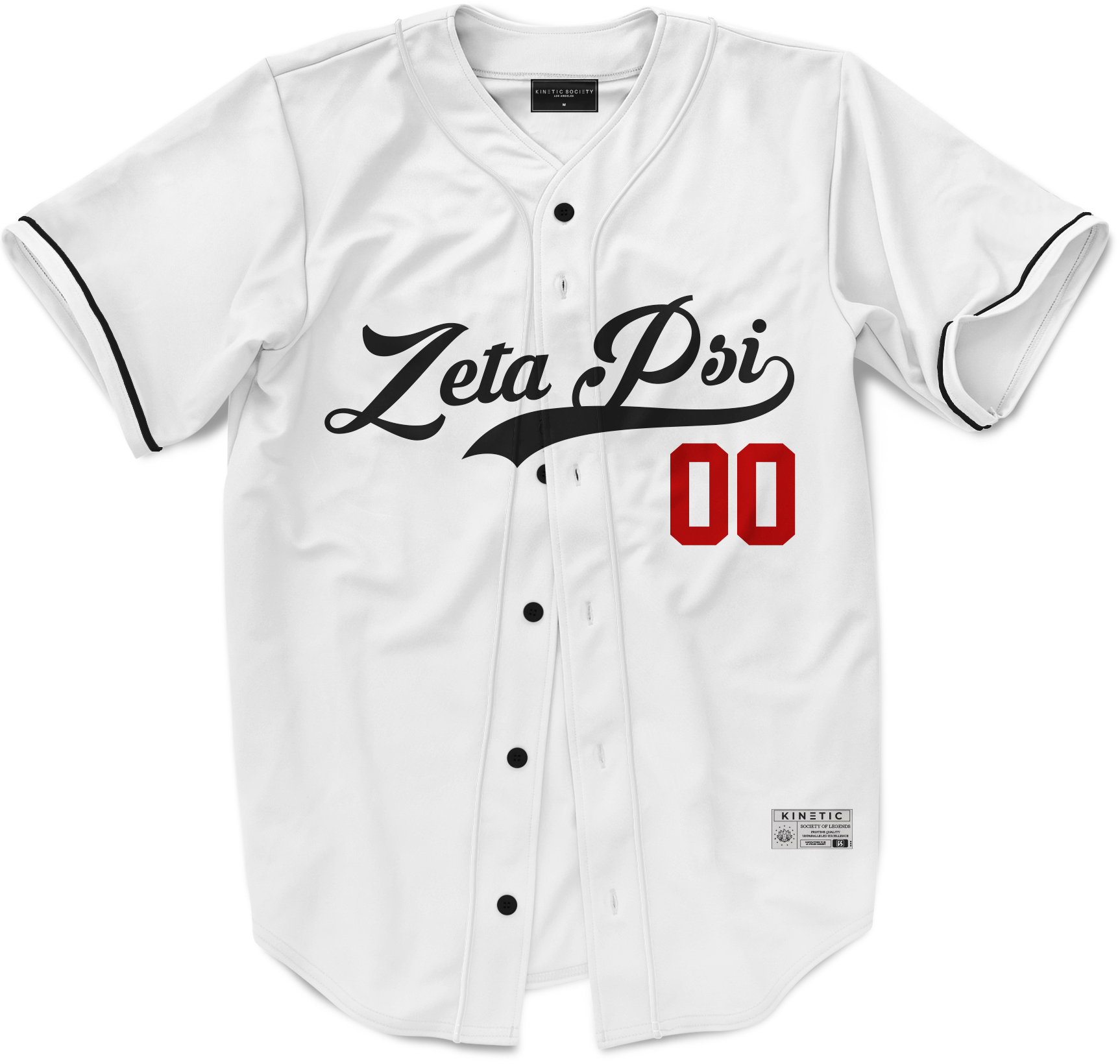 Zeta Psi - Classic Ballpark Red Baseball Jersey