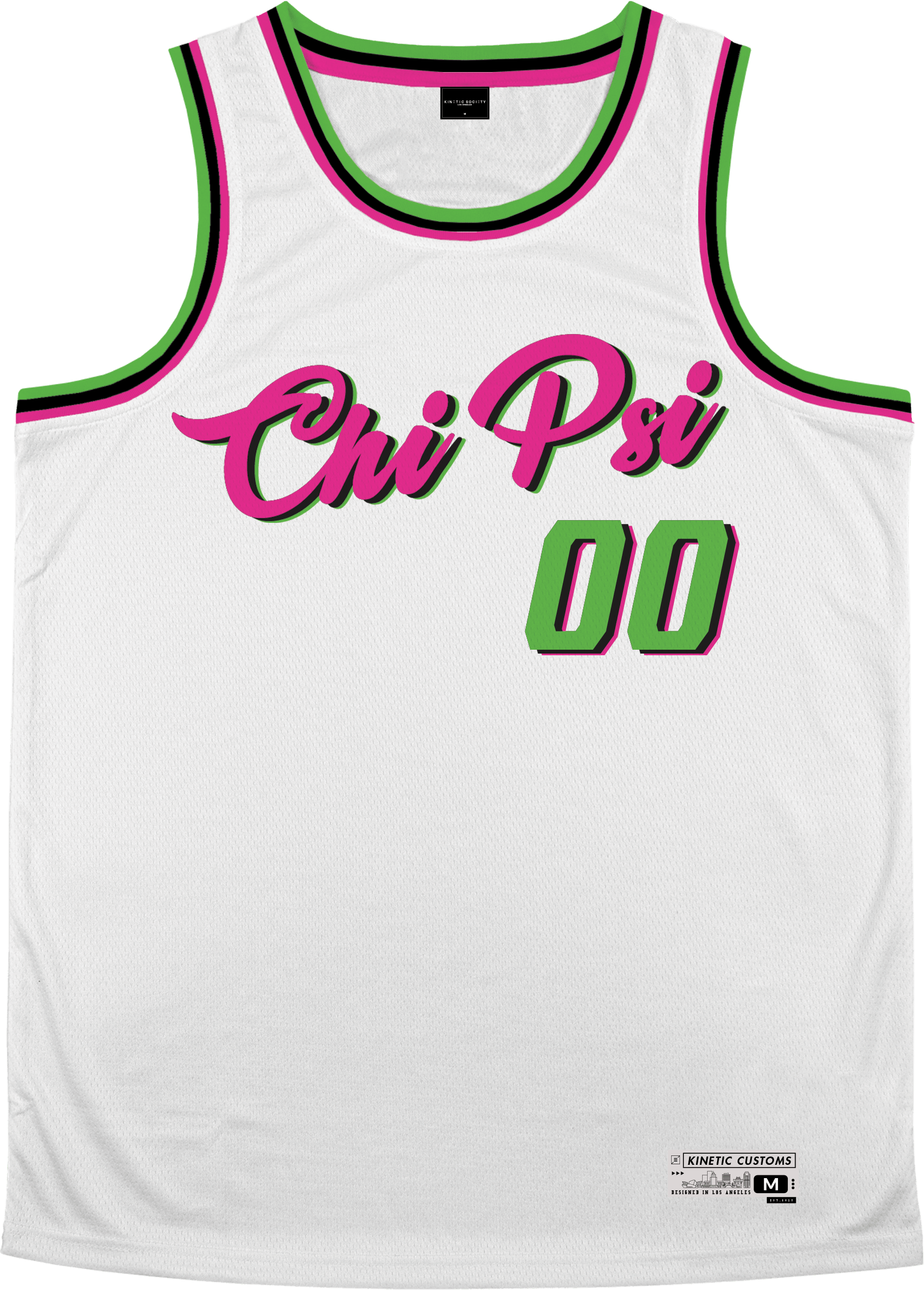 Chi Psi - Bubble Gum Basketball Jersey - Kinetic Society