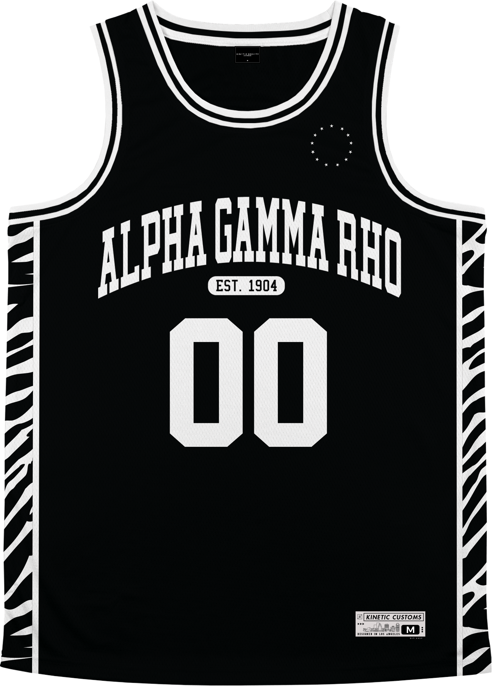 Alpha Gamma Rho - Zebra Flex Basketball Jersey - Kinetic Society