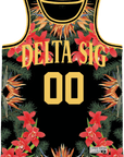 Delta Sigma Phi - Orchid Paradise Basketball Jersey Premium Basketball Kinetic Society LLC 