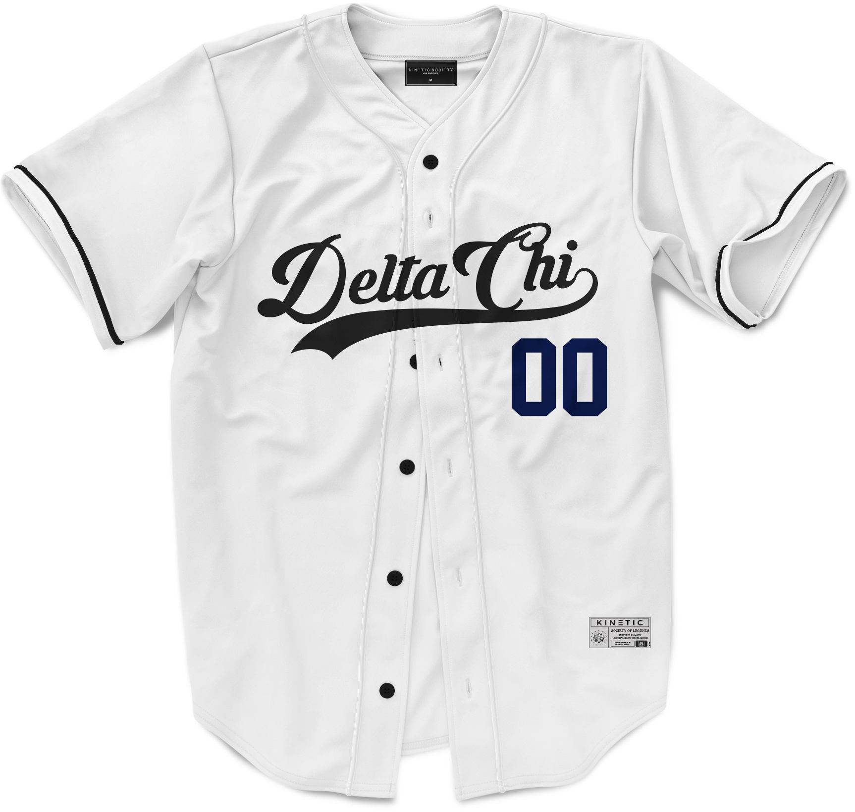 Delta Chi - Classic Ballpark Blue Baseball Jersey