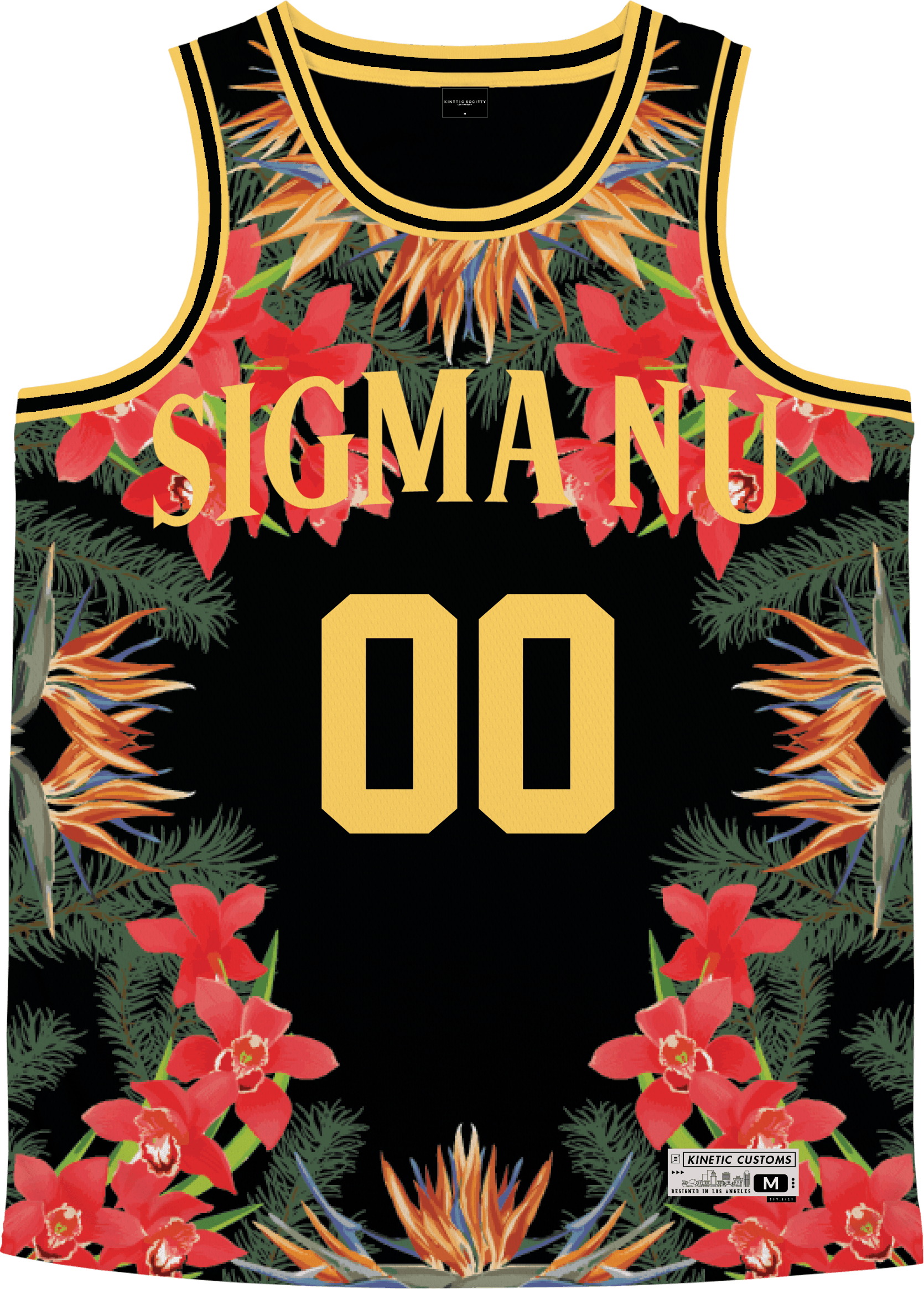 Sigma Nu - Orchid Paradise Basketball Jersey - Kinetic Society