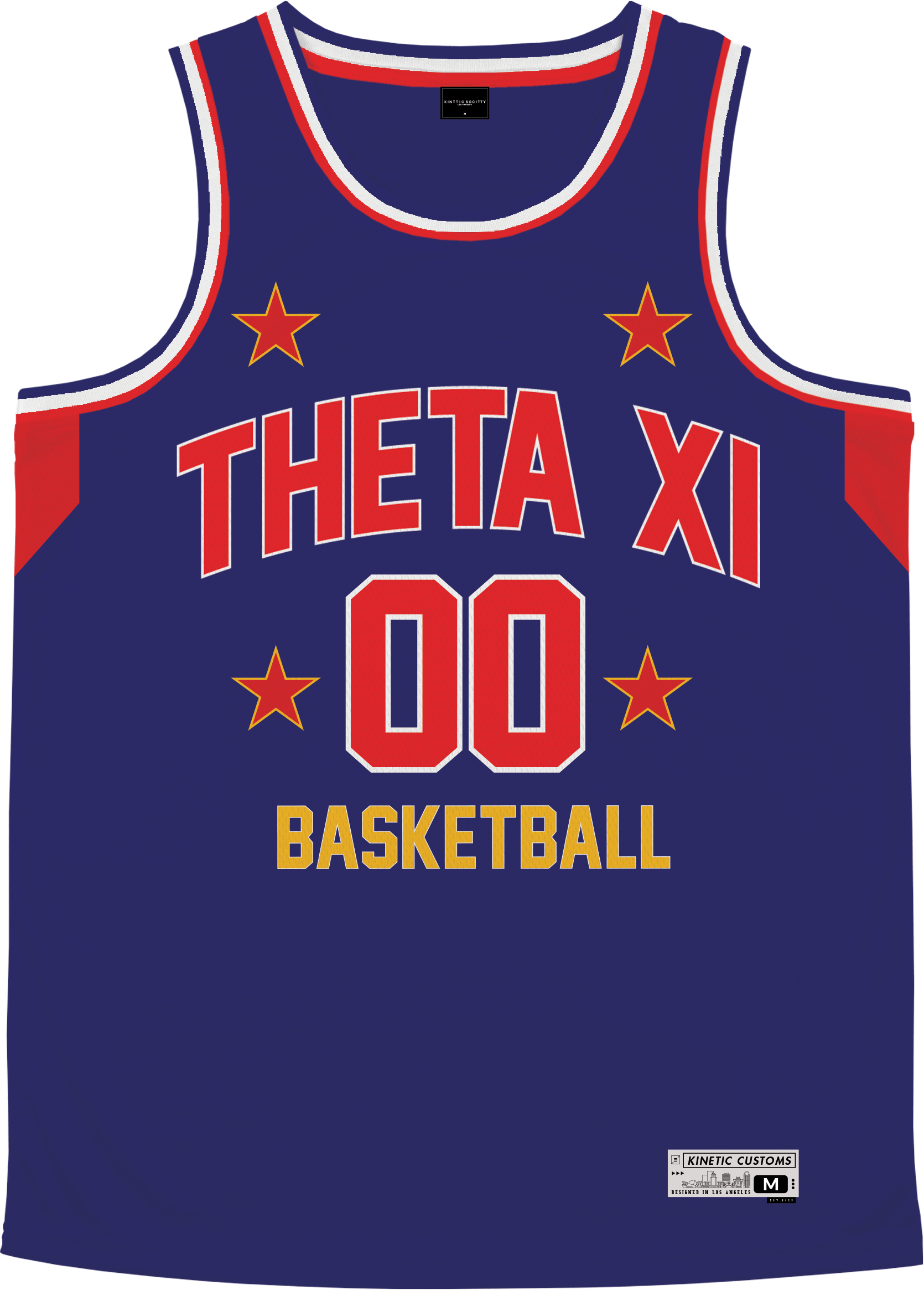 Theta Xi - Retro Ballers Basketball Jersey - Kinetic Society