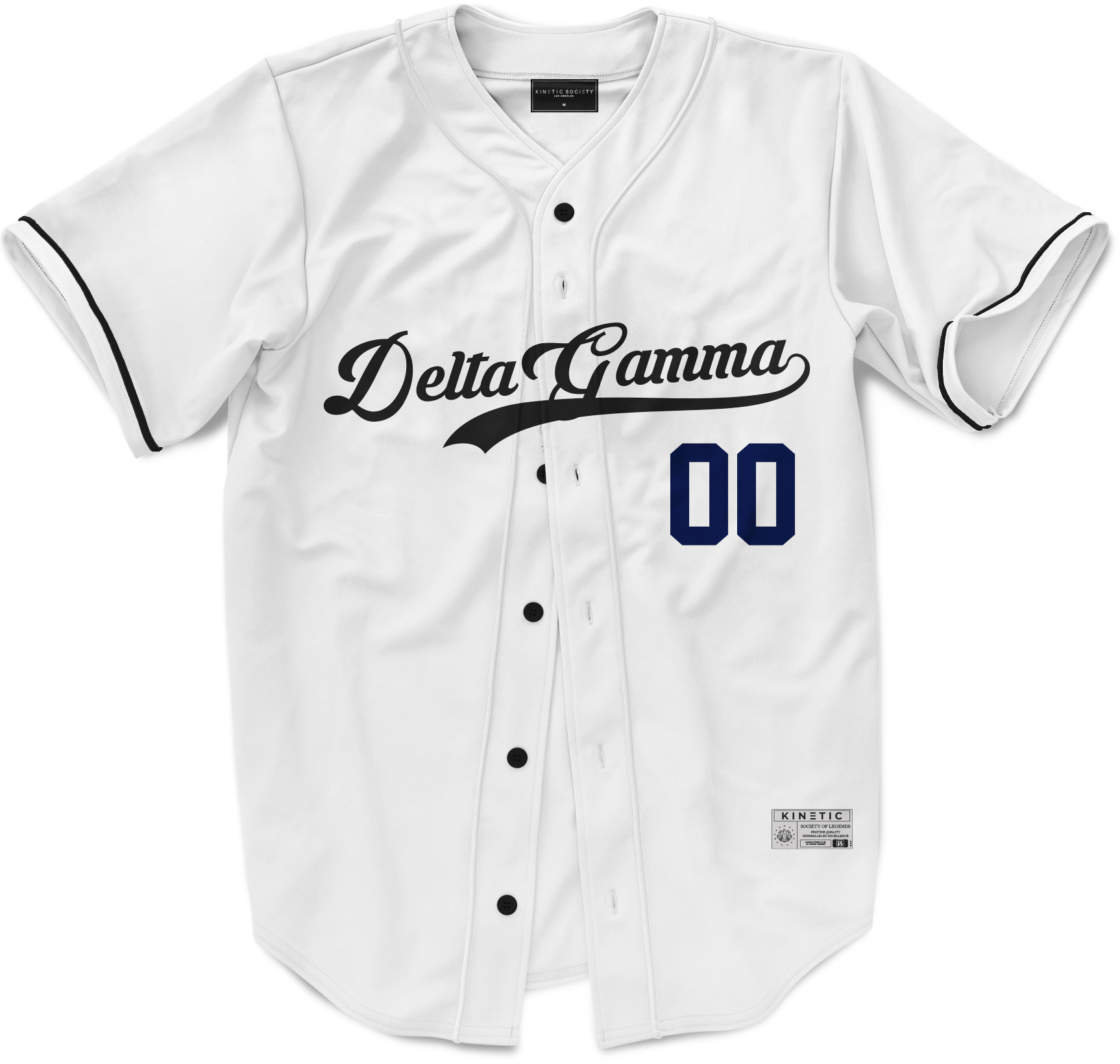 Delta Gamma - Classic Ballpark Blue Baseball Jersey