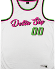 Delta Sigma Phi - Bubble Gum Basketball Jersey Premium Basketball Kinetic Society LLC 