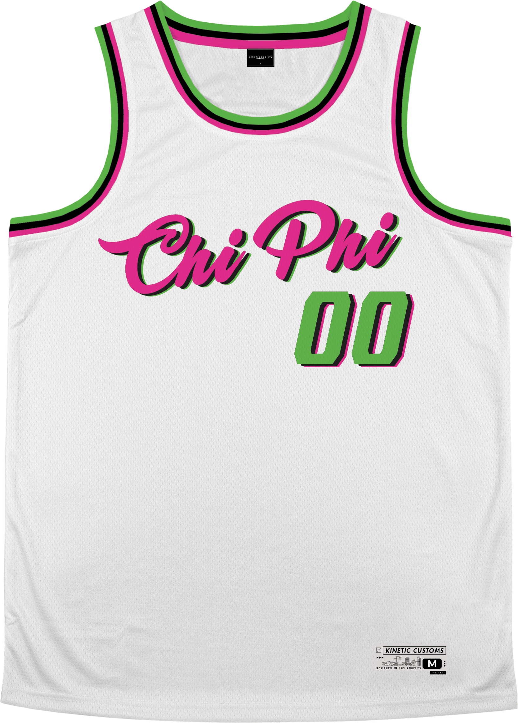 Chi Phi - Bubble Gum Basketball Jersey Premium Basketball Kinetic Society LLC 