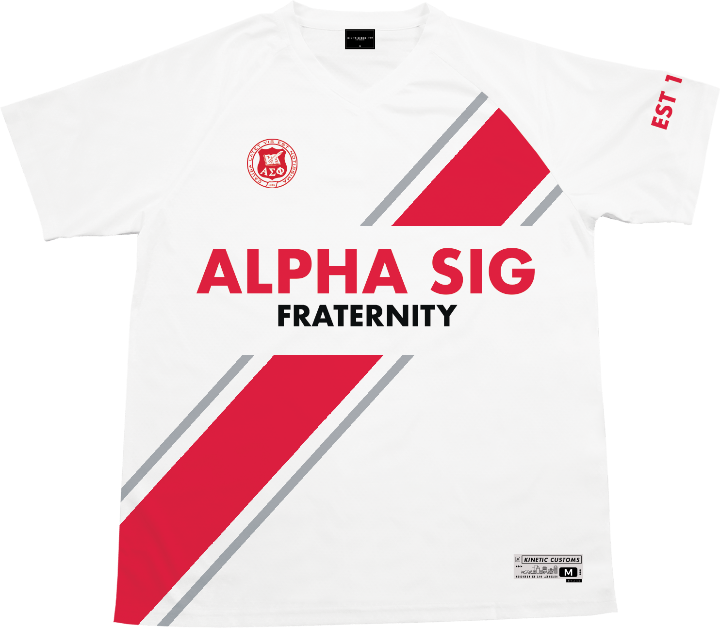 Alpha Sigma Phi - Home Team Soccer Jersey - Kinetic Society