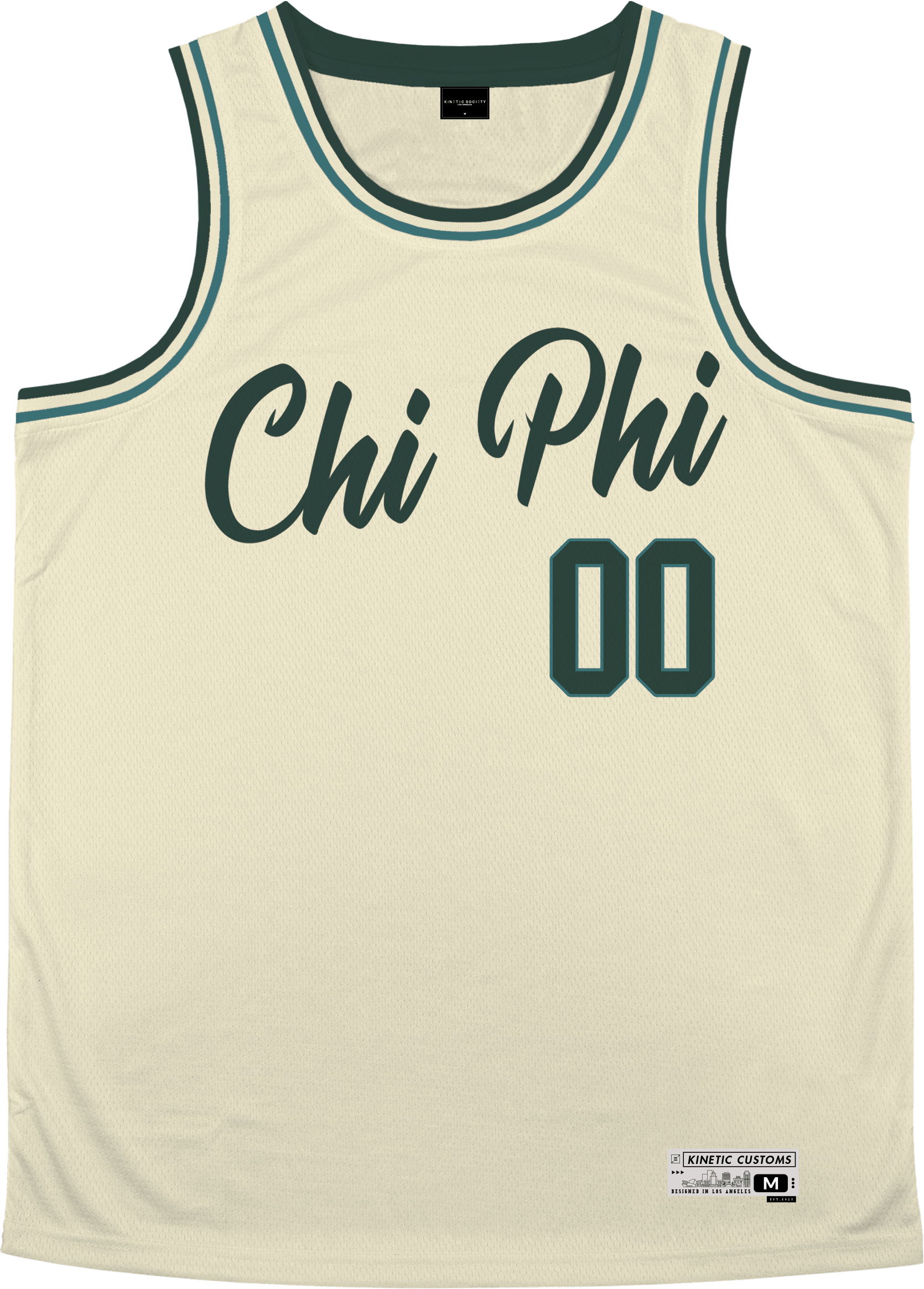 Chi Phi - Buttercream Basketball Jersey - Kinetic Society