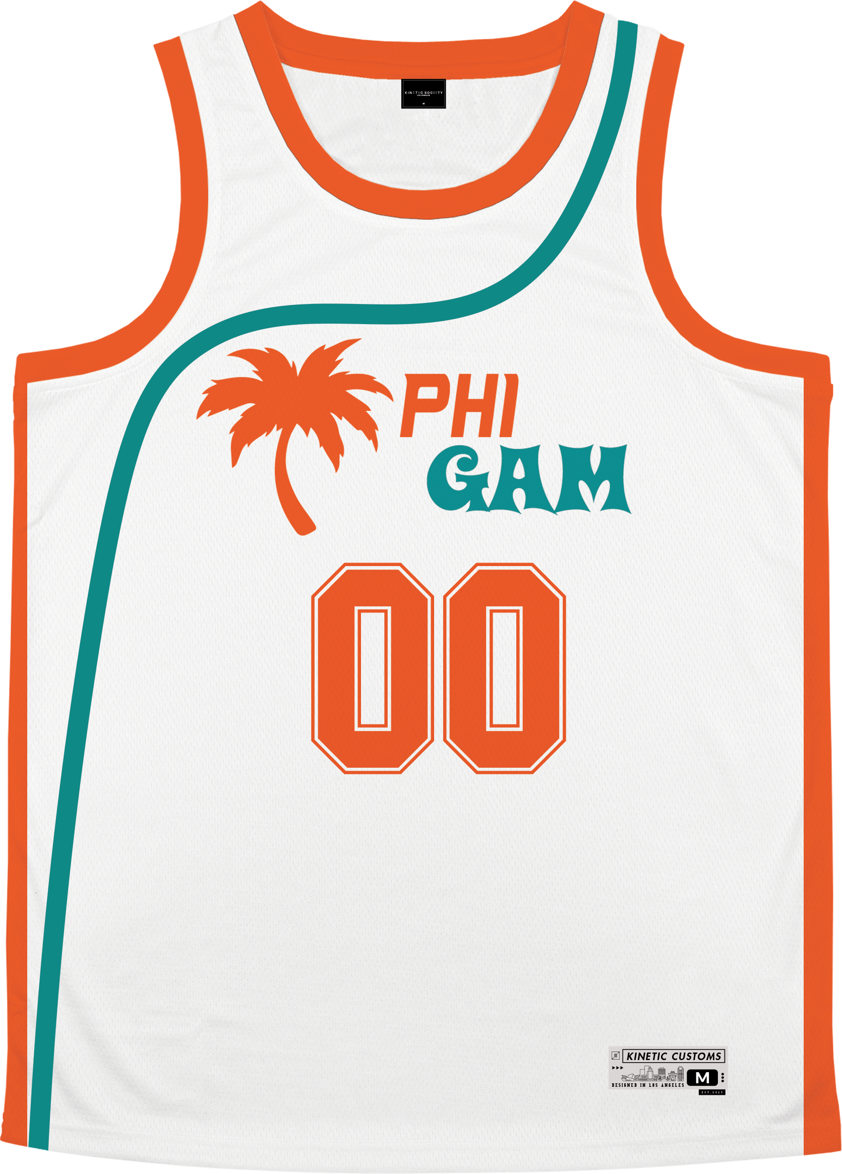 Phi Gamma Delta - Tropical Basketball Jersey Premium Basketball Kinetic Society LLC 