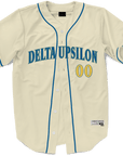 Delta Upsilon - Cream Baseball Jersey Premium Baseball Kinetic Society LLC 