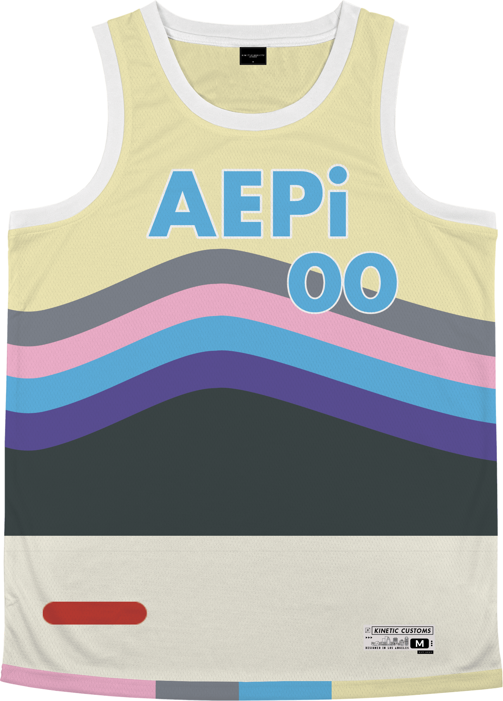 Alpha Epsilon Pi - Swirl Basketball Jersey - Kinetic Society