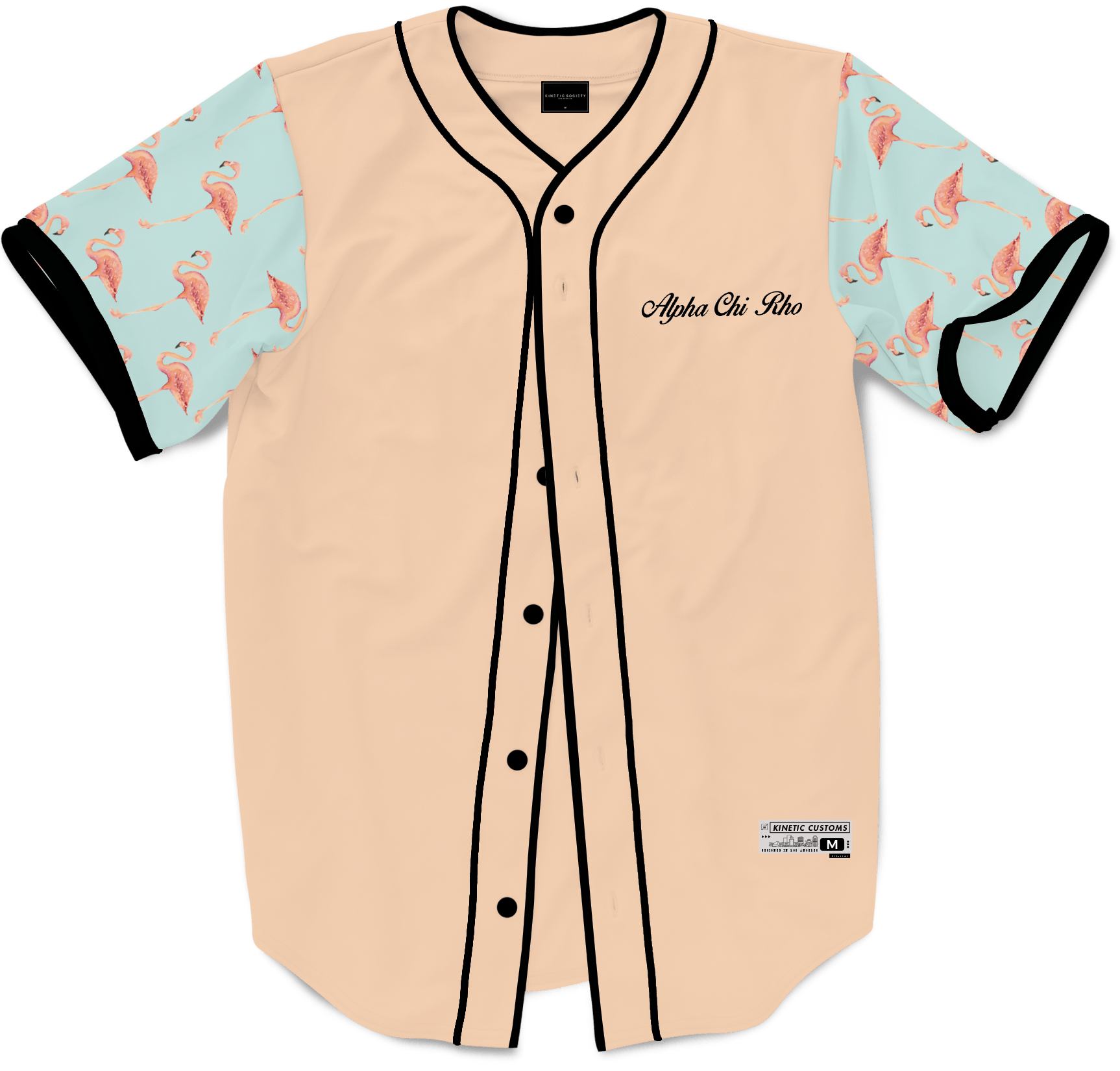 Alpha Chi Rho - Flamingo Fam Baseball Jersey - Kinetic Society